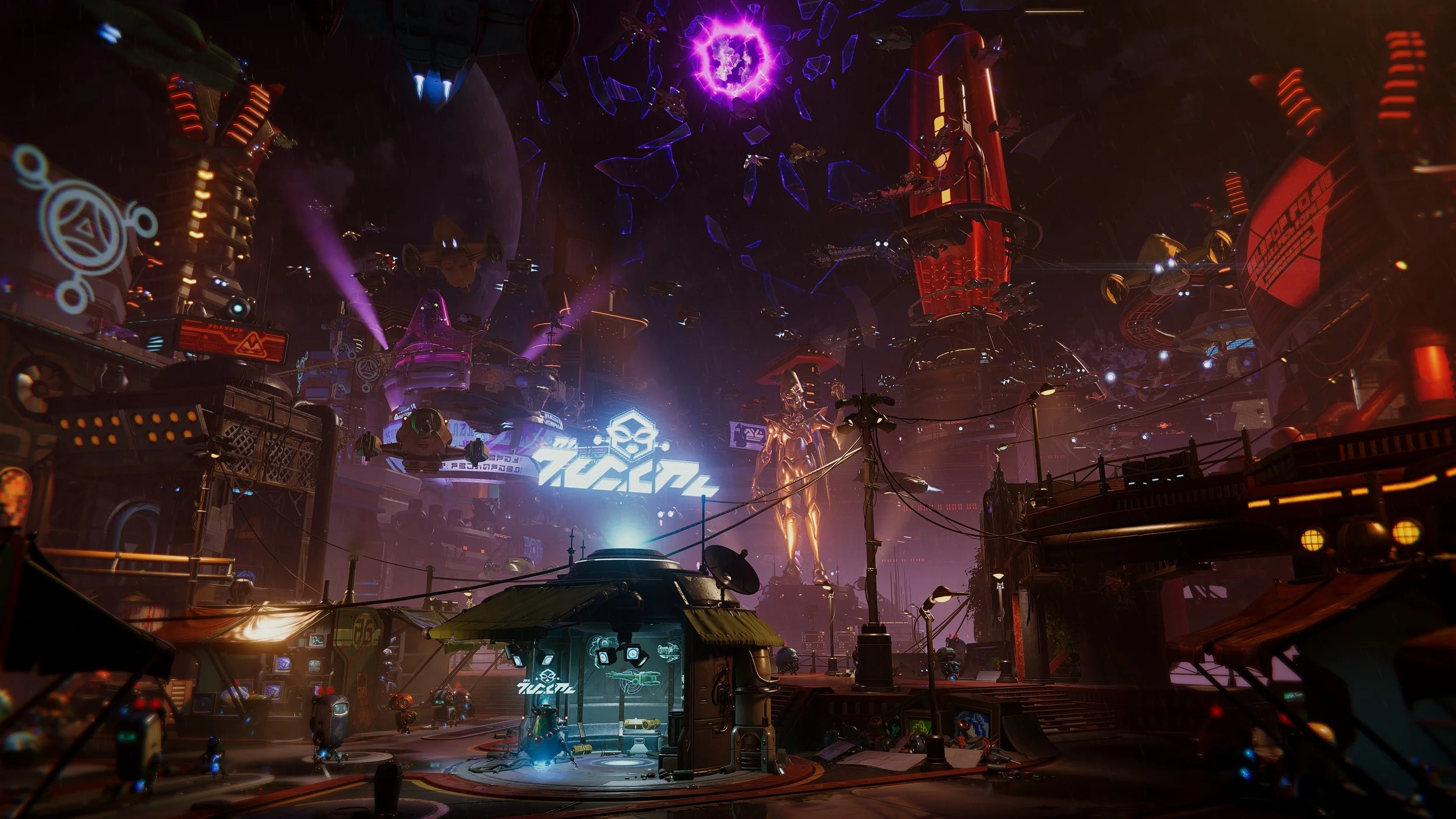 R&C Nefarious City scenery
