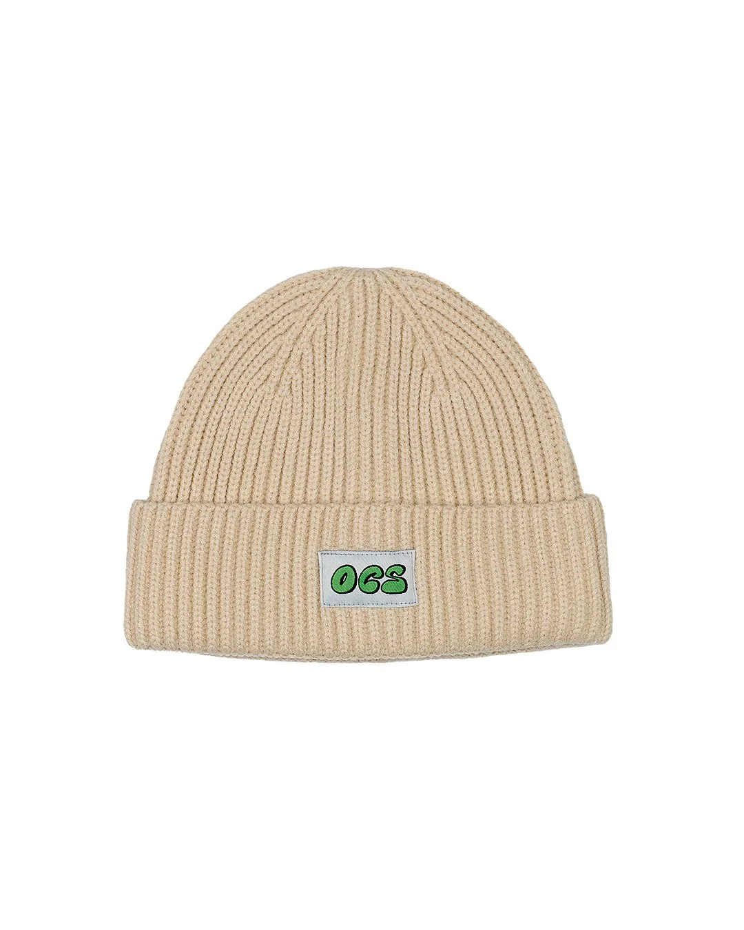 RECYCLED KNIT BEANIE / CREAM 