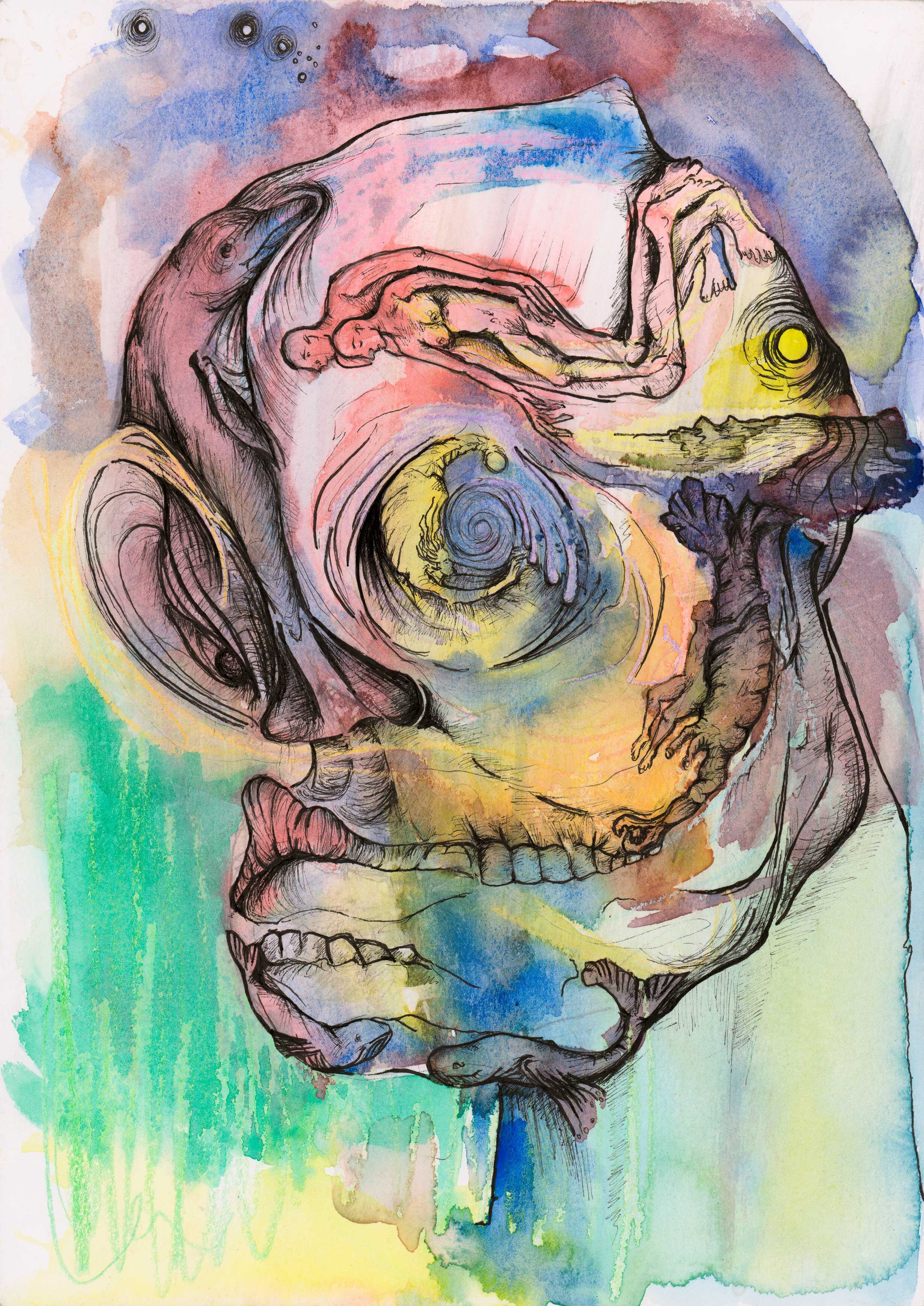 'Ocean Flesh' A4 Giclée Print