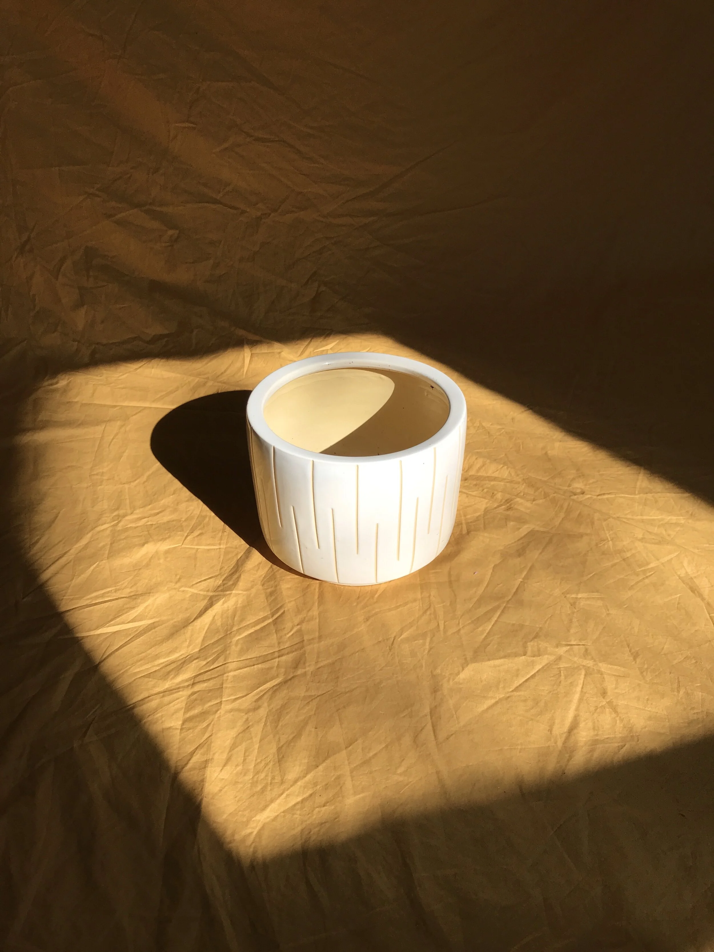 Mud striped planter 5" x 5" — Nimbus