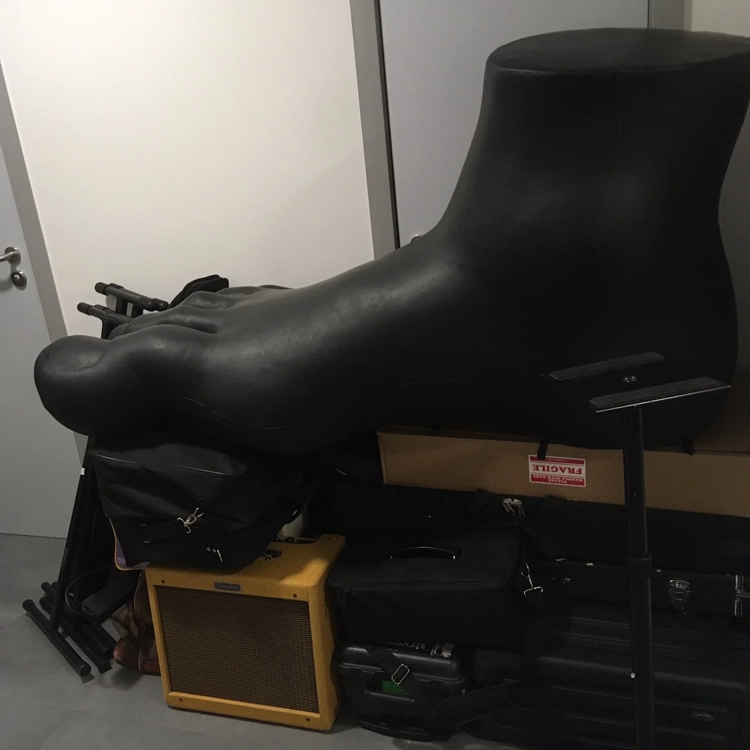 William in the backstage.