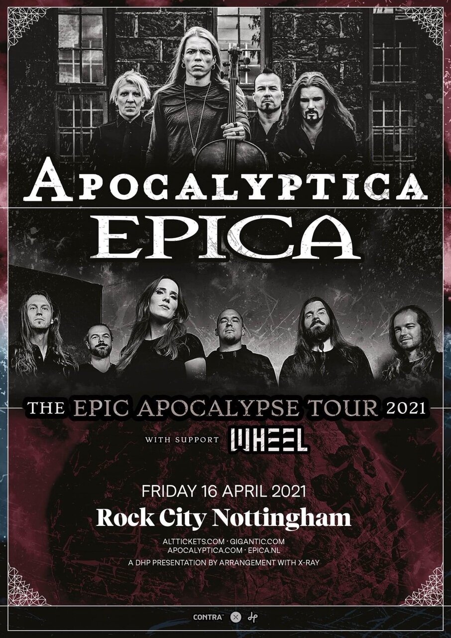 Apocalyptica announce new dates for their headline tour with Epica and Wheel