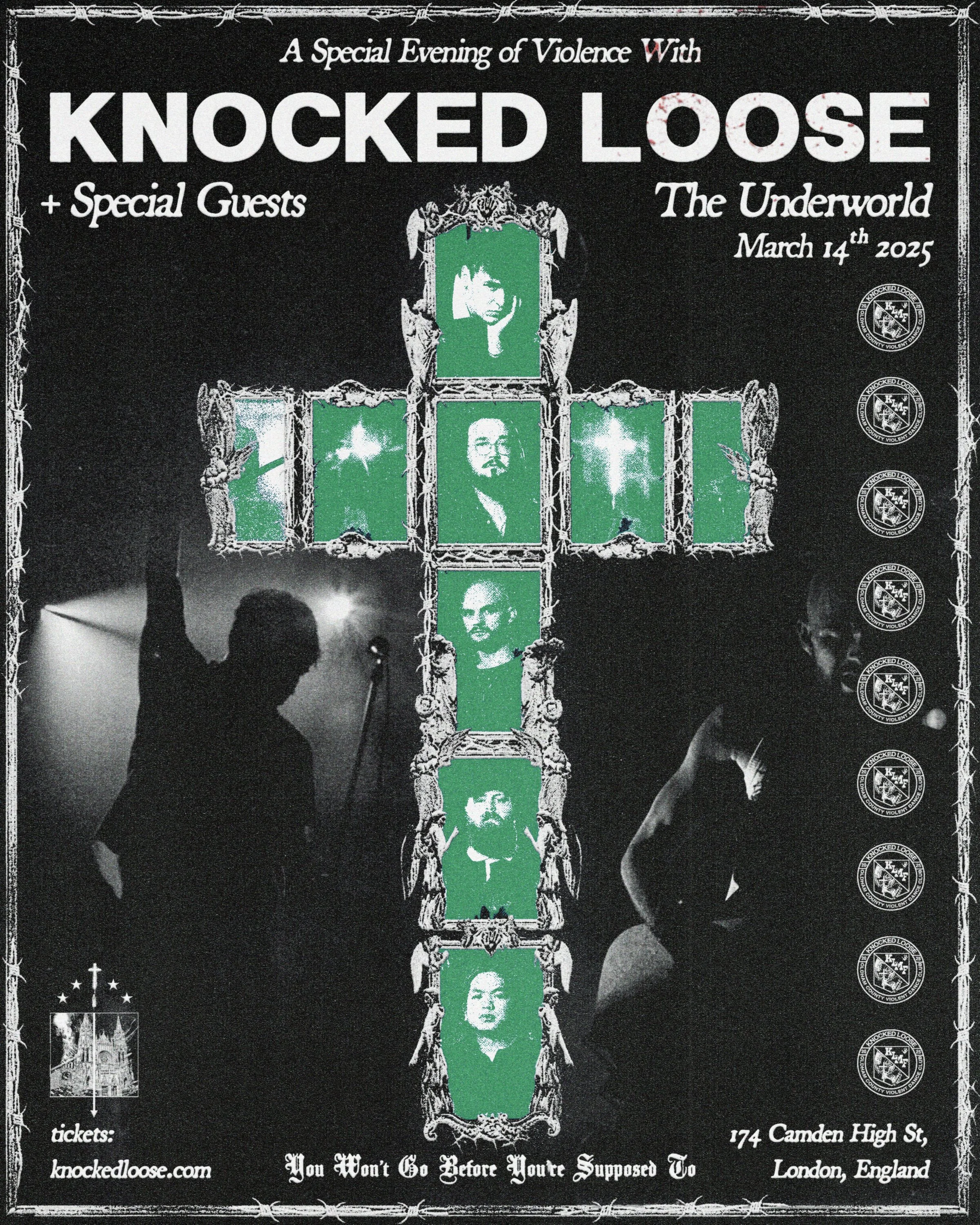 BREAKING NEWS - Knocked Loose to play the Underworld tomorrow night !