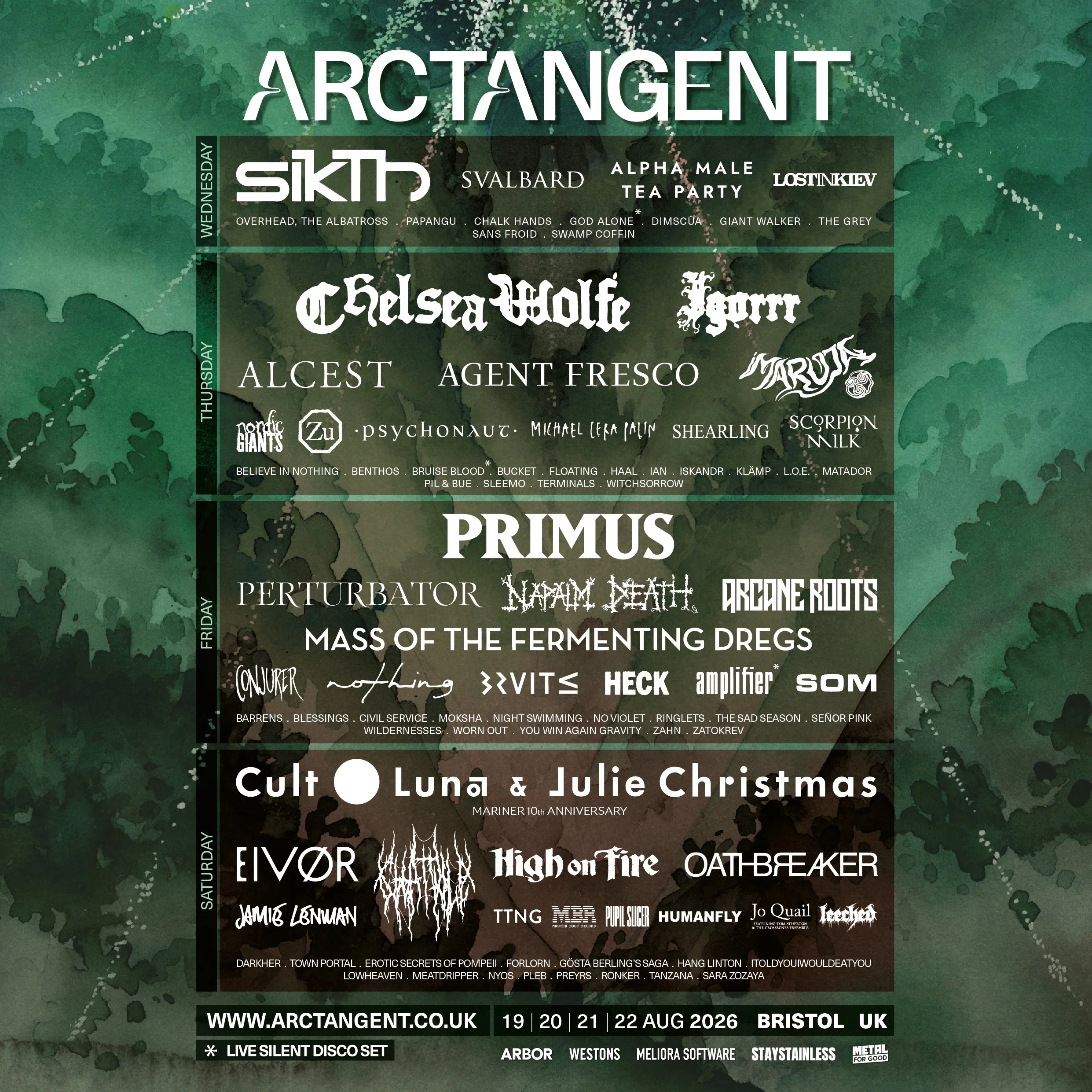 Arctangent announcement aces over 45 more acts for this years festival