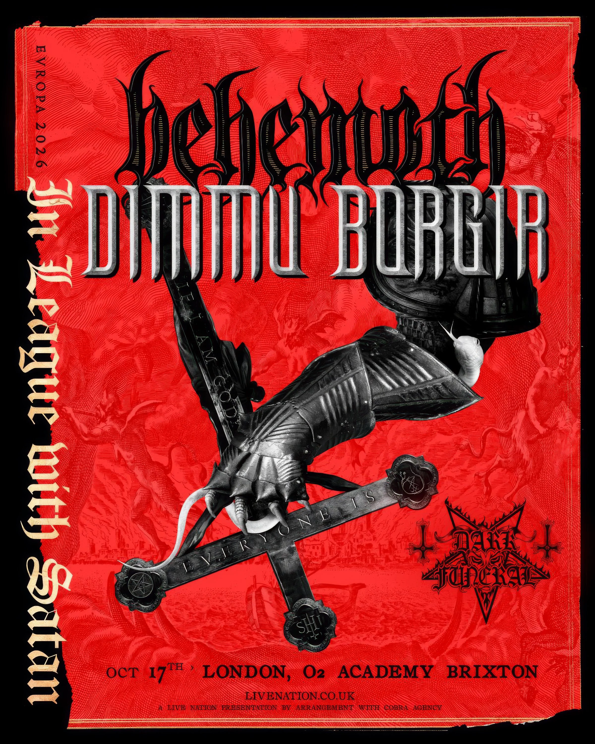 Behemoth announce one night at London's O2 Brixton Academy in October 2026