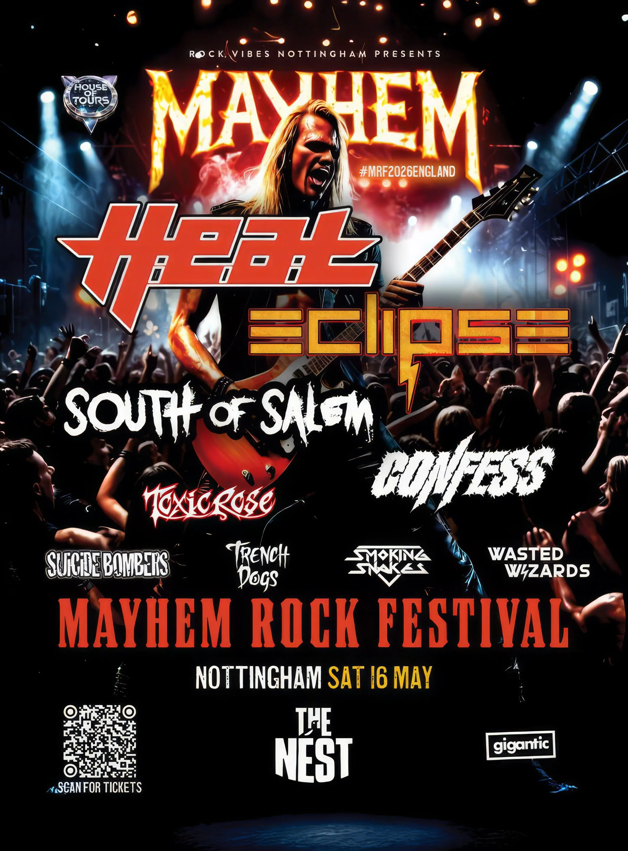 This Saturday ! Mayhem Rock Festival - The UK’s hottest rock extravaganza