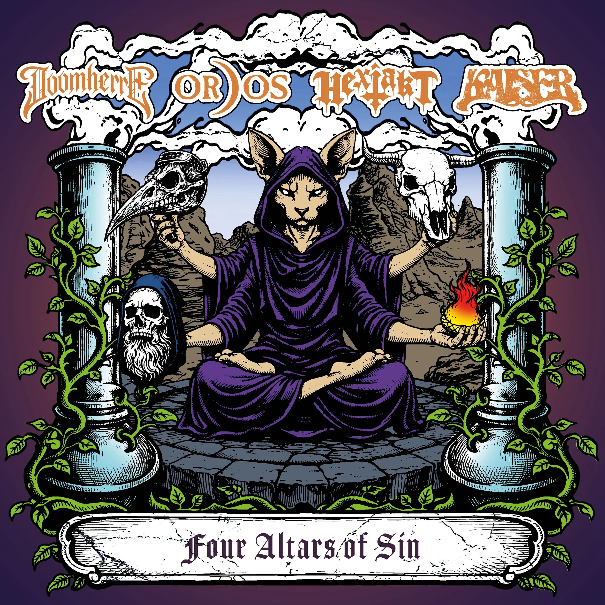Doomherre, Ordos, Hexjakt &amp; Kaiser come together to release "Four Altars of Sin"