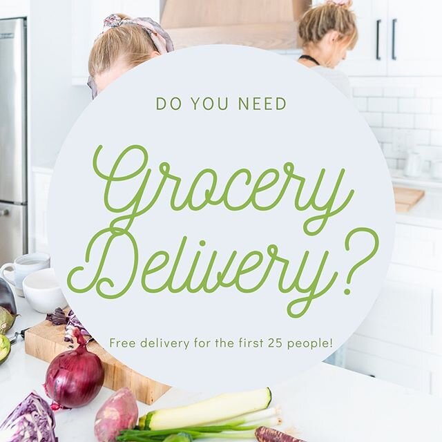 We know that the world feels a little crazy right now. Grocery delivery time is way longer than usual and a simple trip to the grocery store can feel daunting and isn&rsquo;t so simple. WE ARE HERE TO HELP!!!!!! We want to ease some stress by offerin