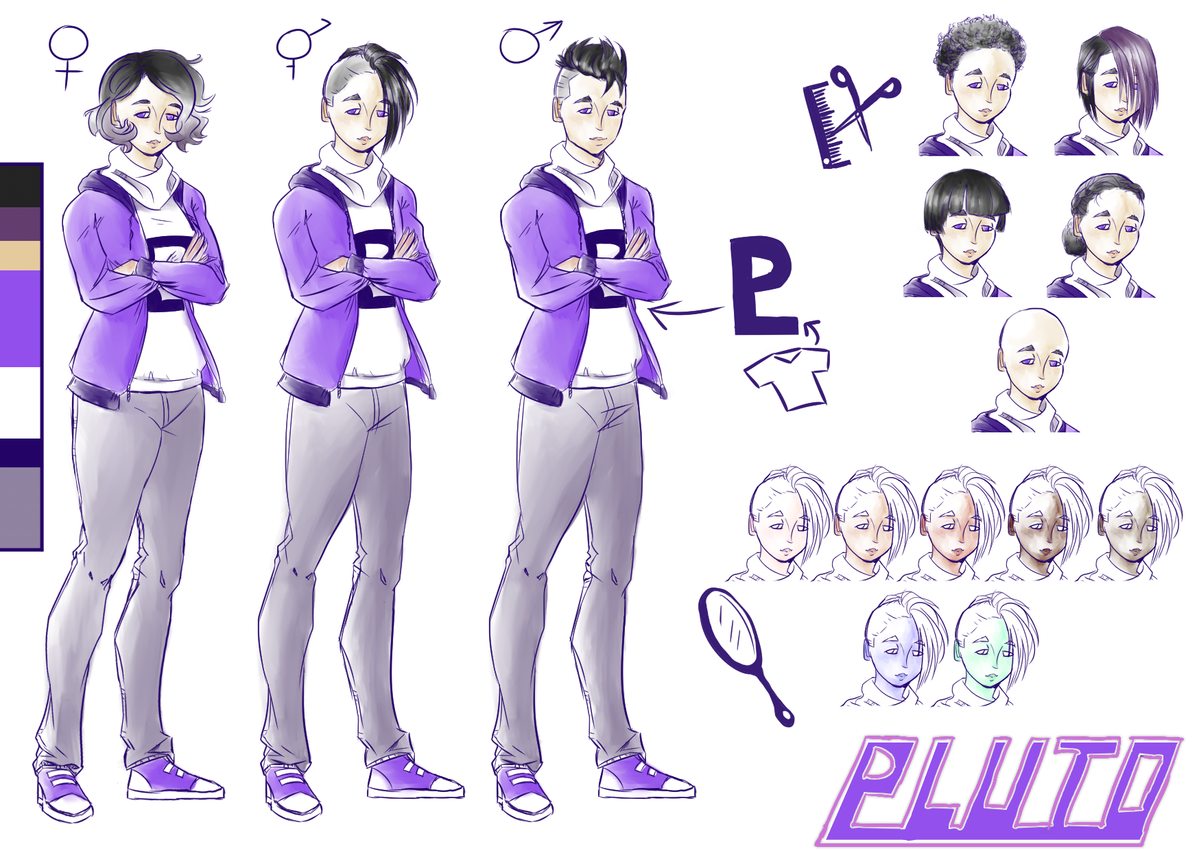 Commissioned Character Concept - Pluto