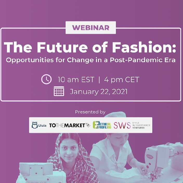Looking forward to moderating a panel of experts in ethical fashion. 2020 was an unprecedented year where we saw some very unfortunate events unravel. It was also a year of a hopeful &ldquo;awaking&rdquo; for the industry for positive change.

We wil