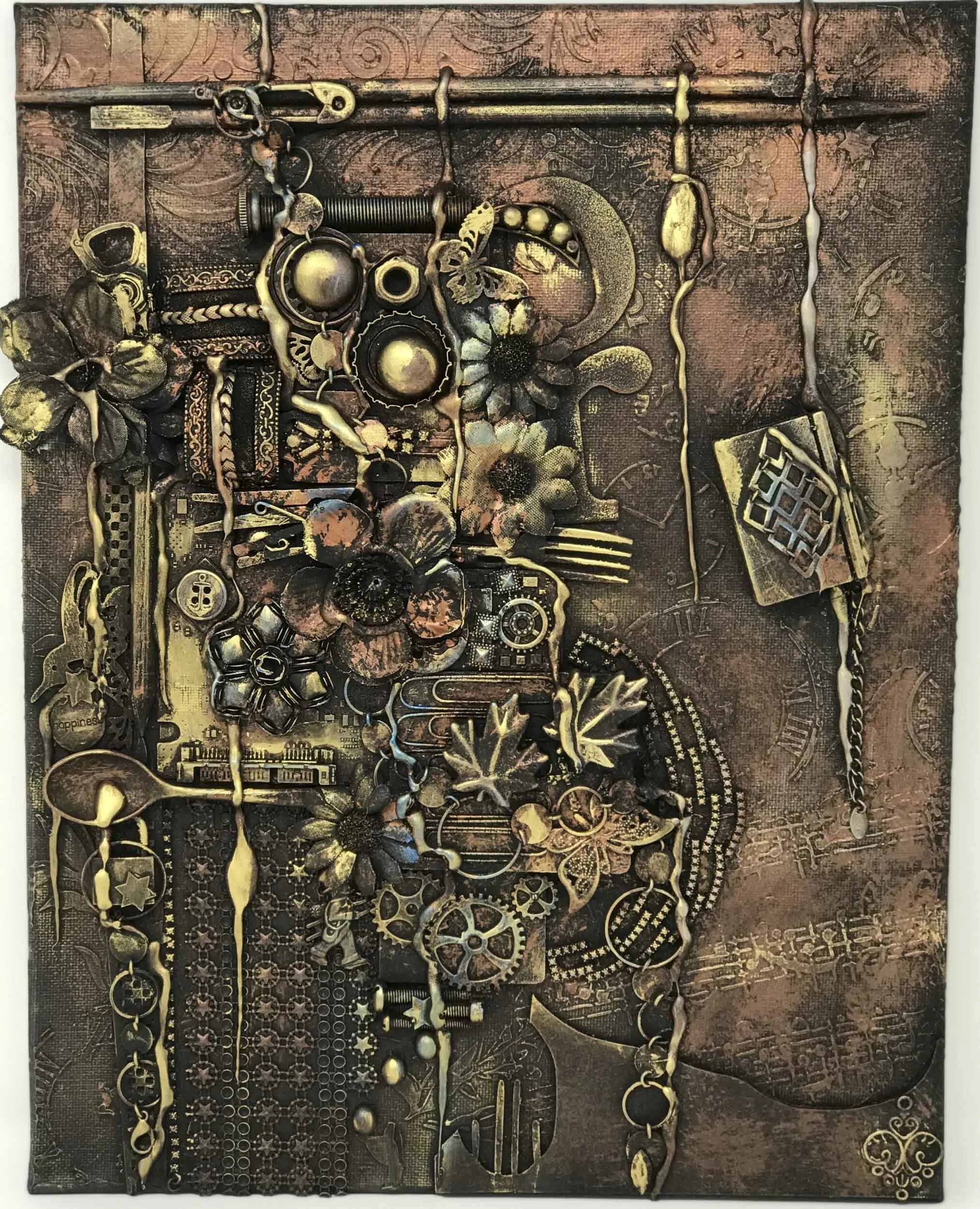 Sweet memories - 3D mixed media canvas 11” x 14”SOLD