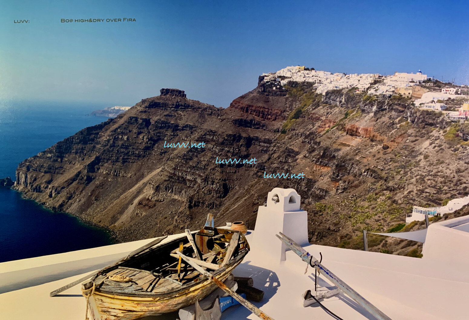 PIC#G-051 / BO@ HIGH&DRY OVER FIRA — 20X30”
