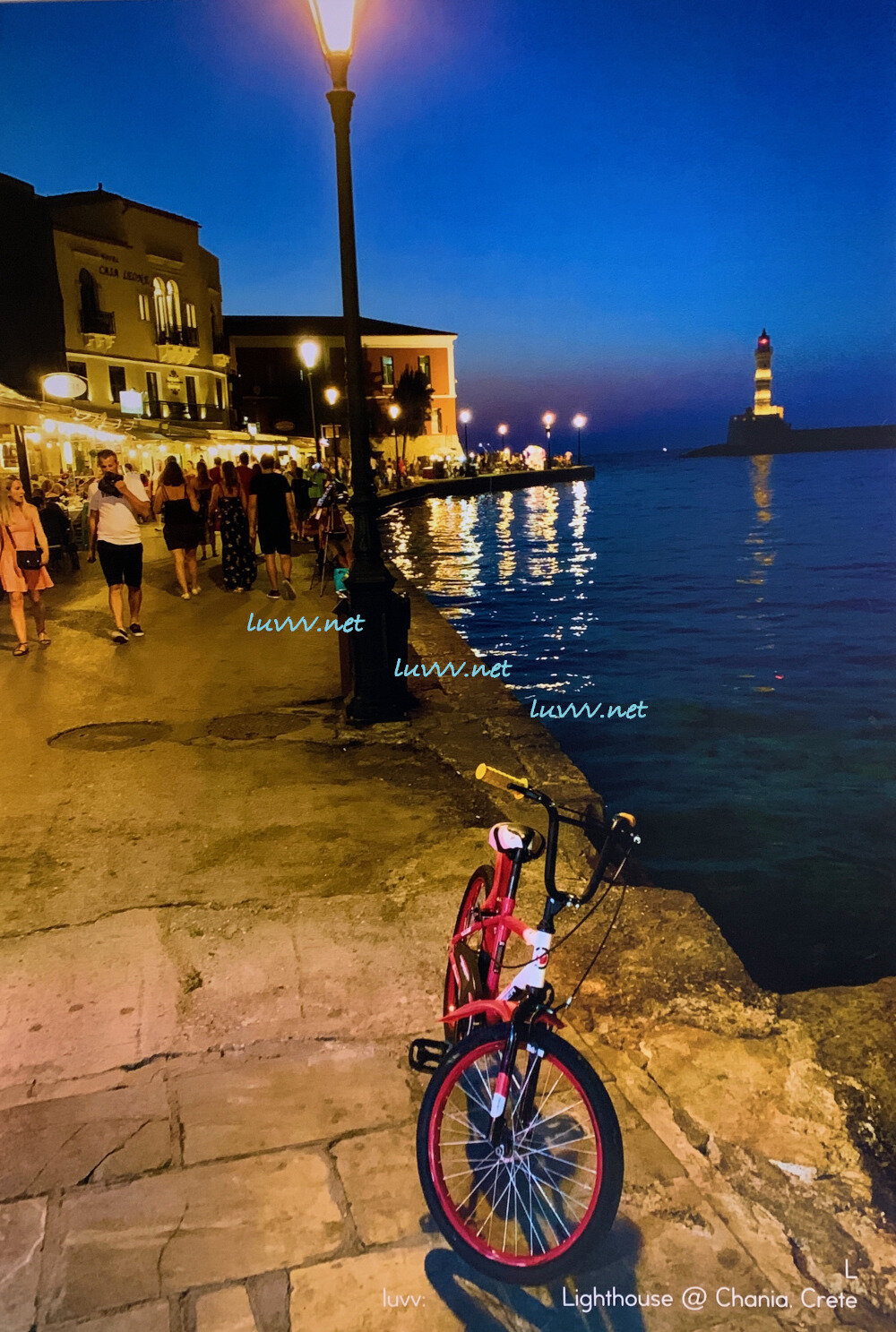 PIC#-G117 LIGHTHOUSE@CHANIA (CHANIA BIKE) 20X30”