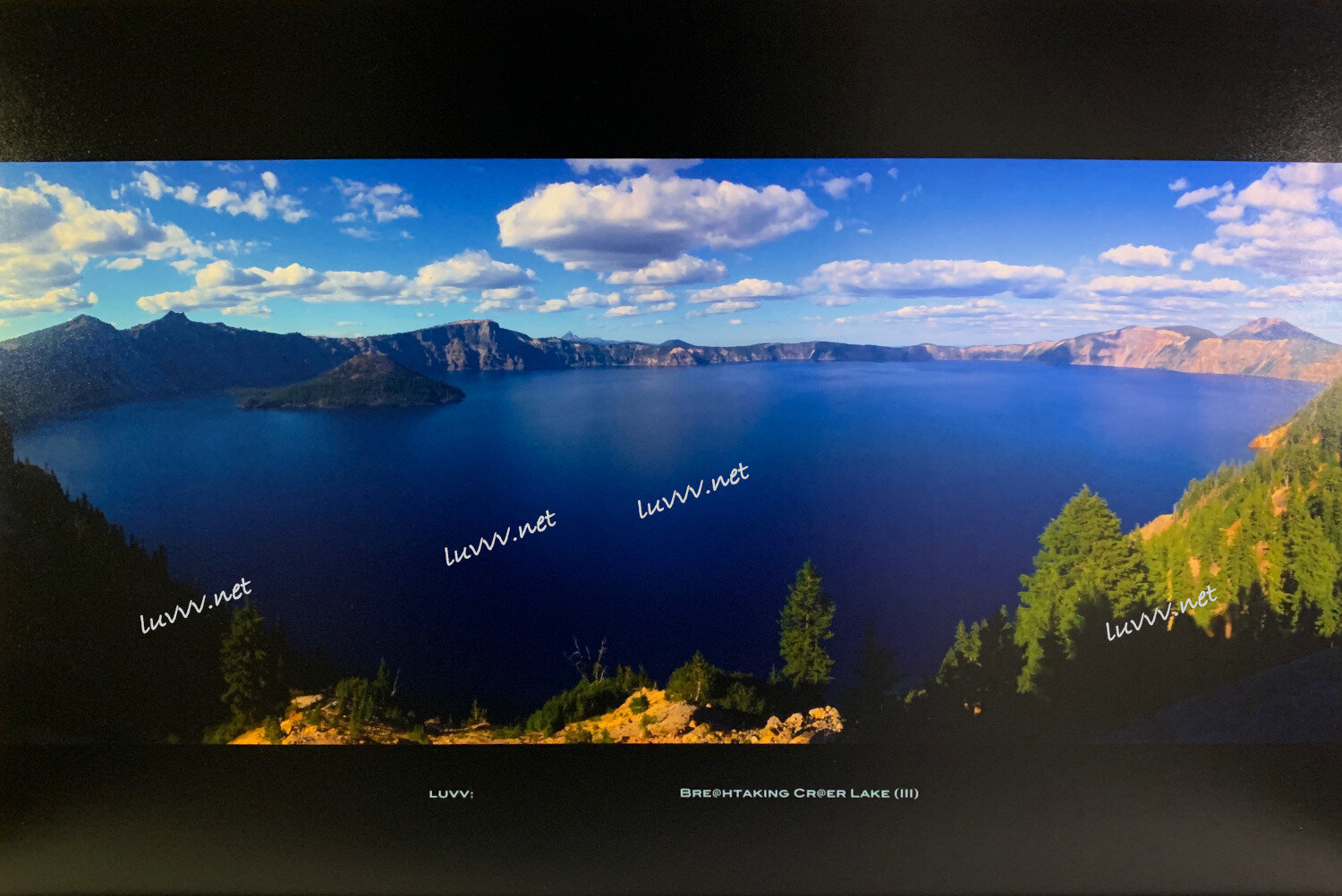 PIC@ B-026 BRE@HTAKING CR@ER LAKE (III) — 20X30”