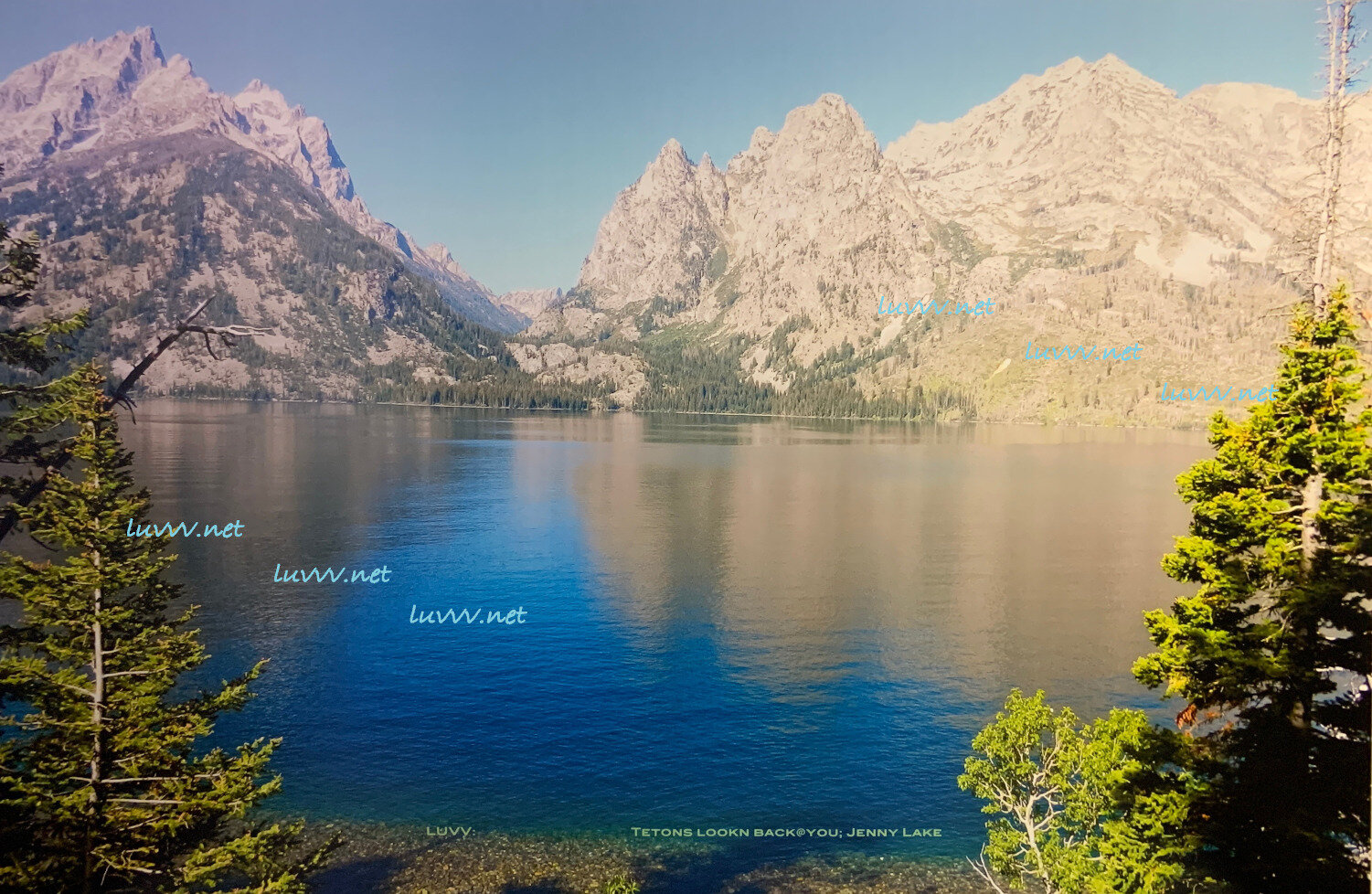 PIC# B-042 GRAND TETONS LOOKN BACK@YOU — 16X20”