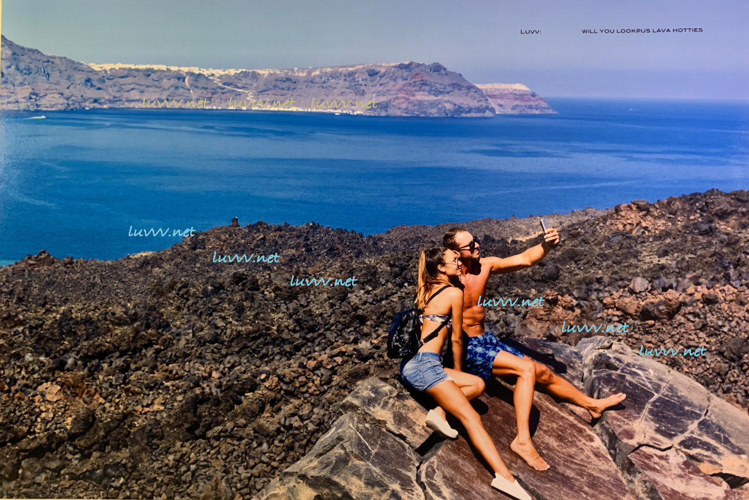 PIC# L-064 / WILL YOU LOOK@US LAVA CUTIES? - 20X30”