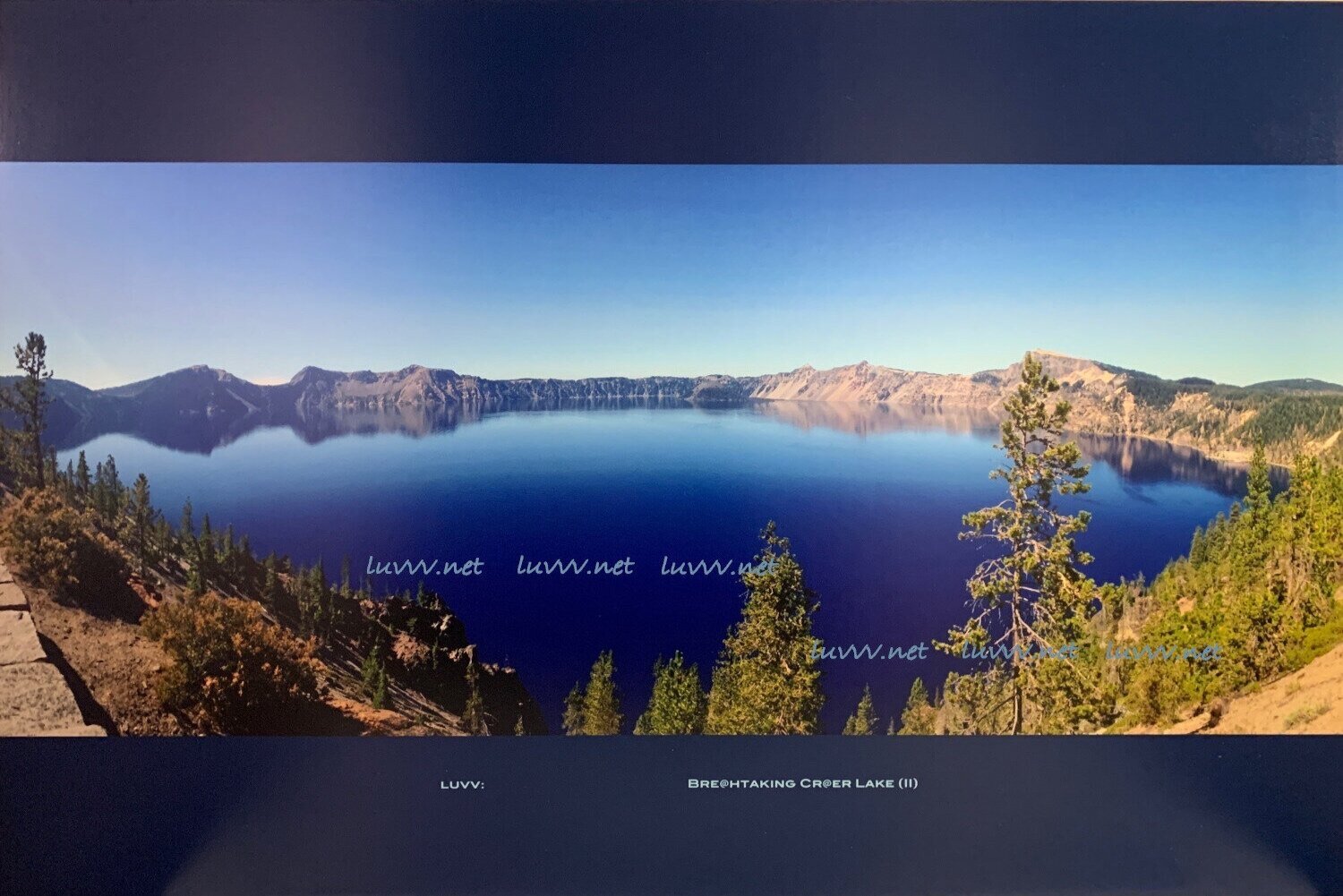 PIC# B-025 / BRE@HTAKING CR@ER LAKE (II) — 20X30”