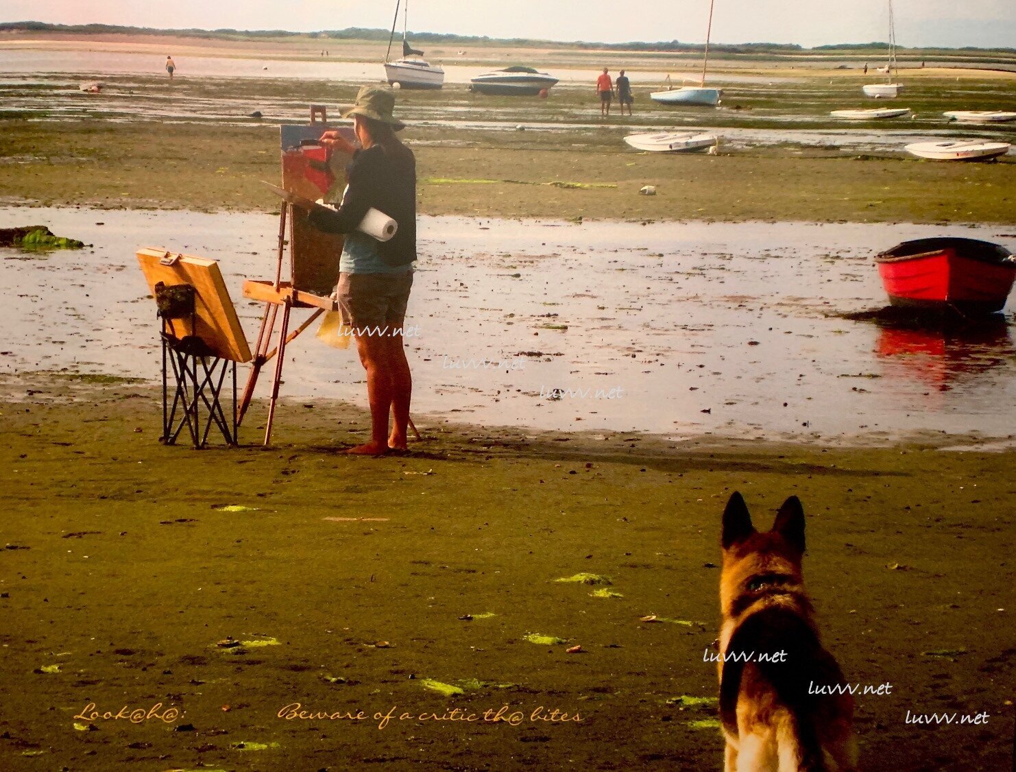 PIC# L-004 / BEWARE OF A CRITIC TH@ BITES — 16X20”