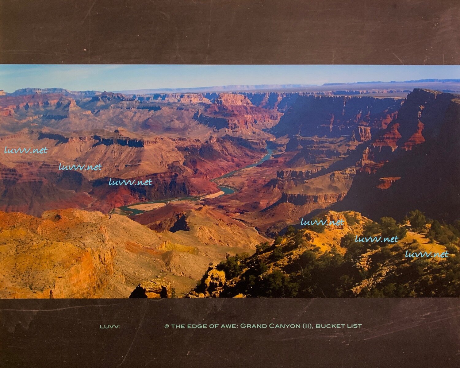 PIC# B-022 / @THE EDGE OF AWE (III) BUCKET LIST — 16X20”