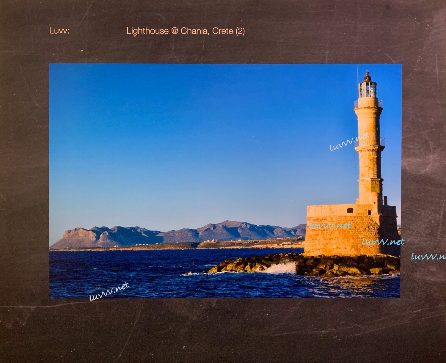 PIC# W-059 / LIGHTHOUSE@CHANIA, CRETE (2) — 16X20”