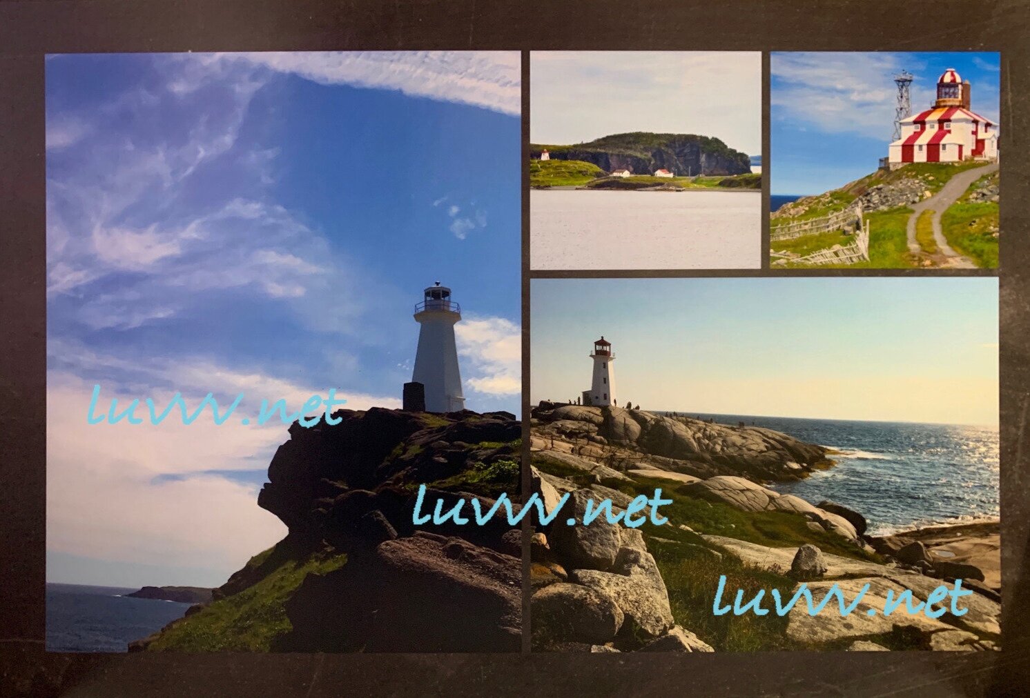 PIC# W-060 BONAVISTA, TRIDENT, SPEAR, PEGGY — 20X30” (COLLAGE)