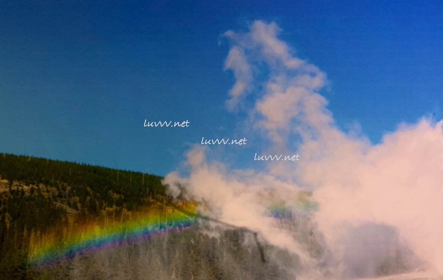 PIC# S-081 N@URE SPEWING A RAINBOW — 20X30”