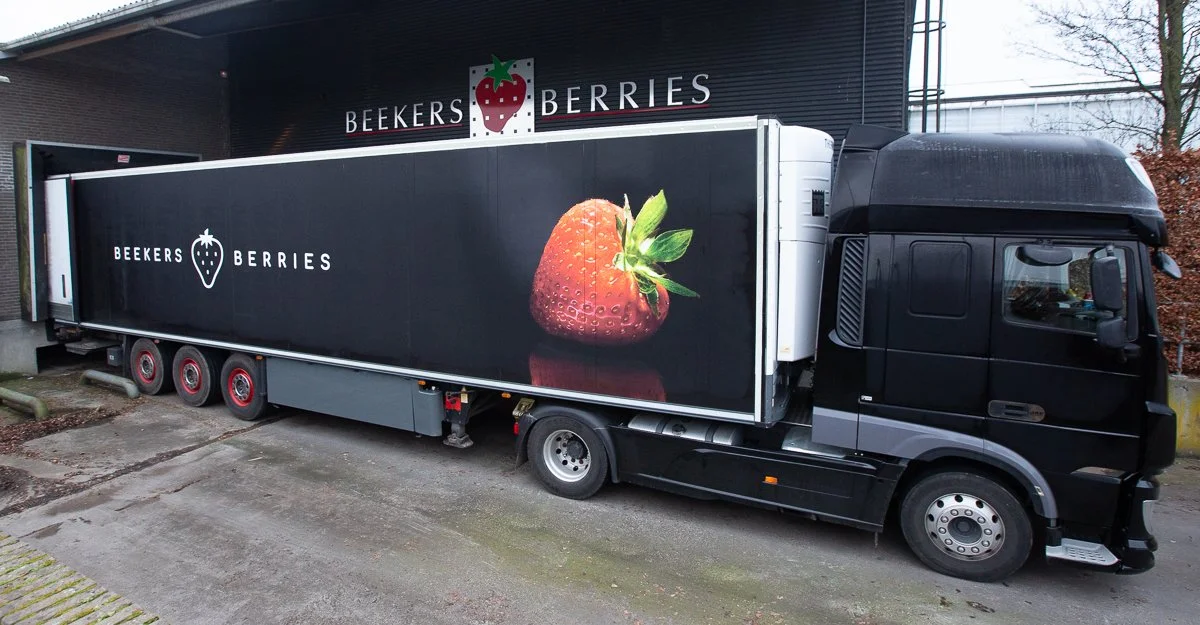 A Beekers Berries truck