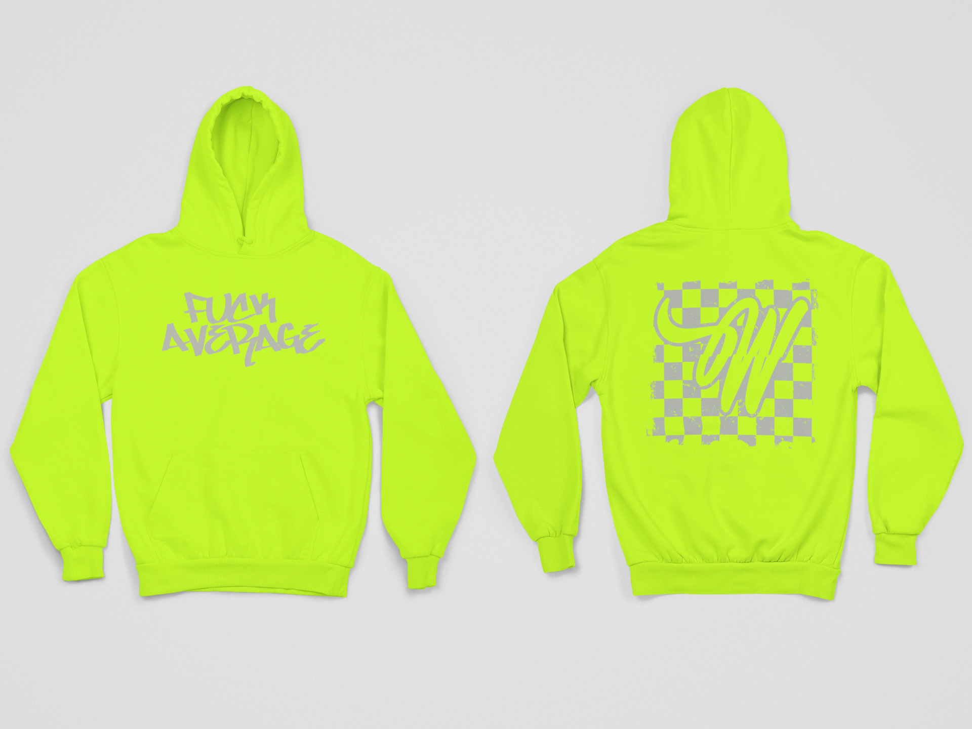 Download Neon Fuck Average Hoodie Welcome To Wellie S World