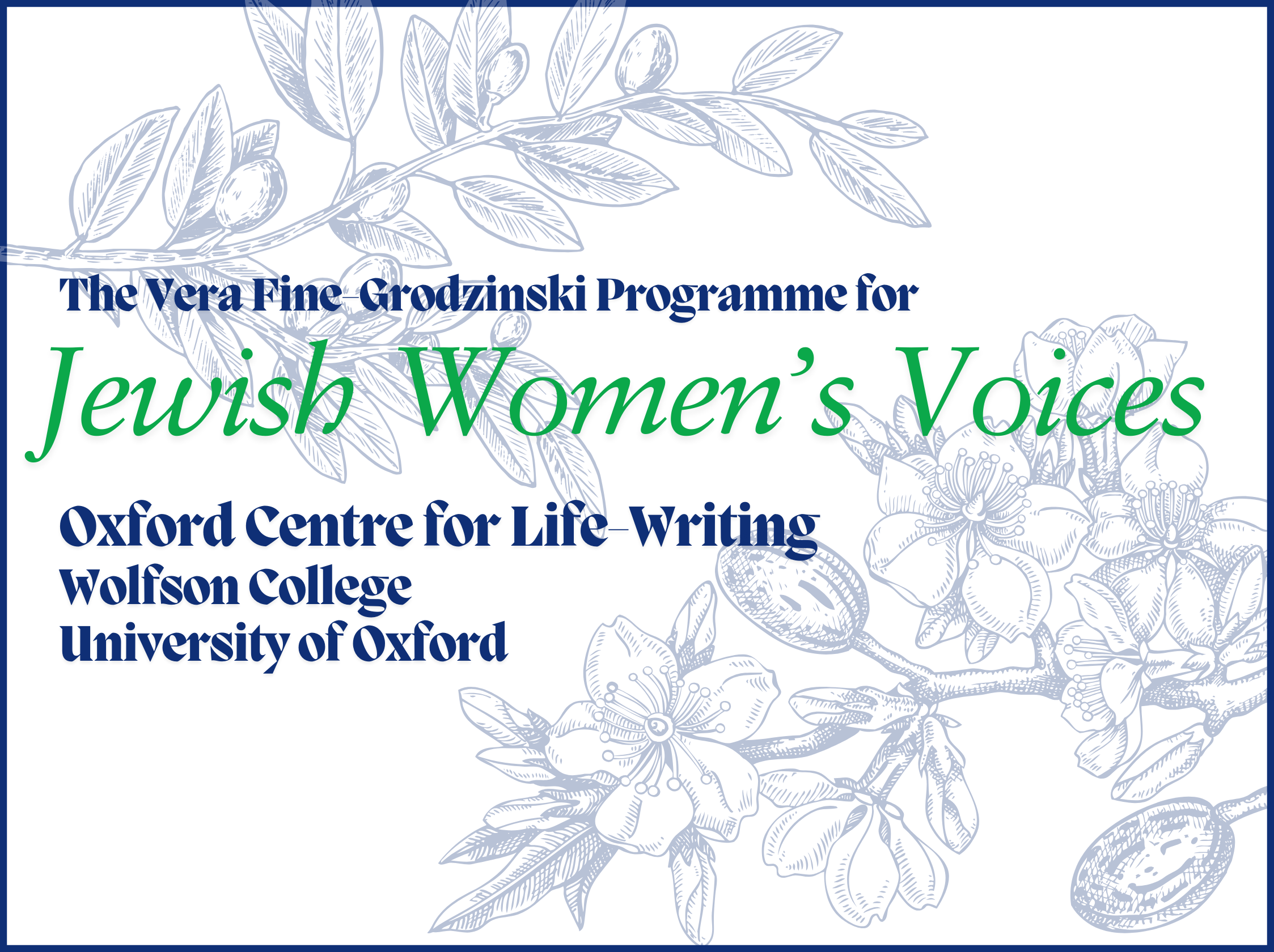 Professor Katharina Galor, ‘Friendship Across Borders: Writing Lives in the Shadow of Conflict’