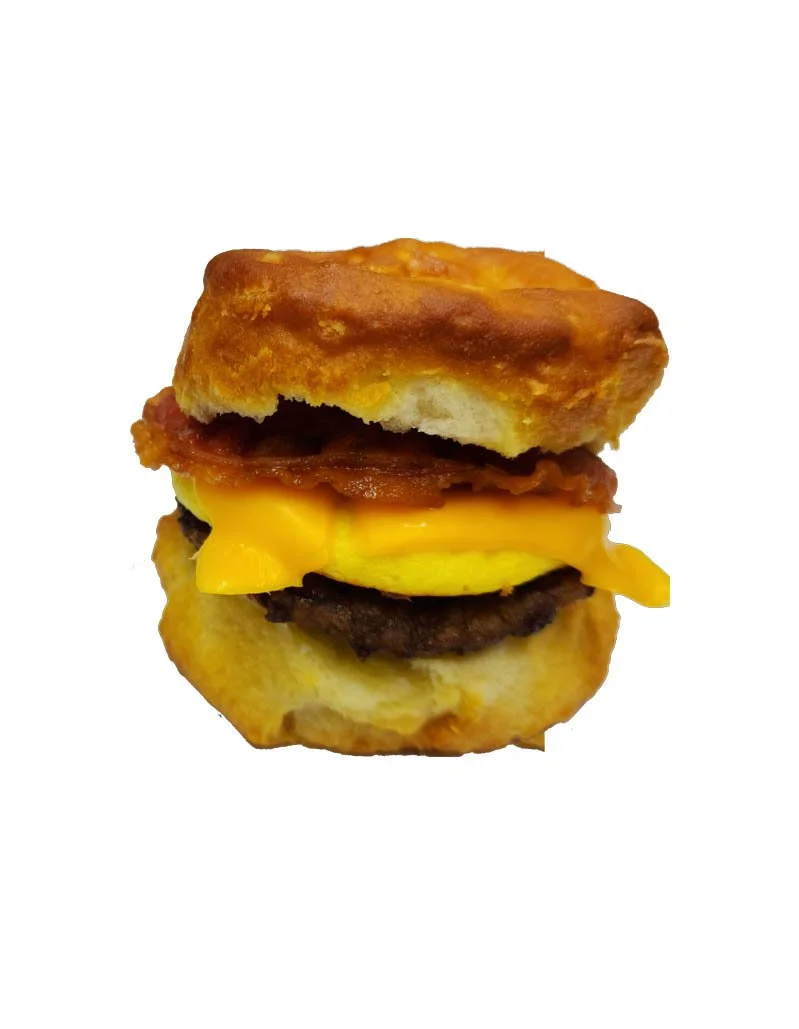 Sausage, bacon,egg and cheese biscuit