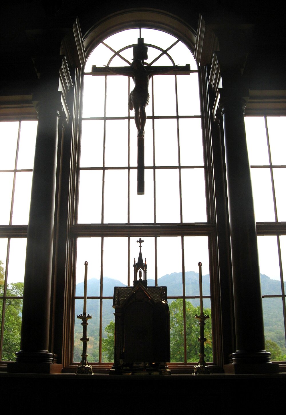 08_StBernadette_Crucifix and tabernacle detail and view of Blue Ridge Mountains.jpg