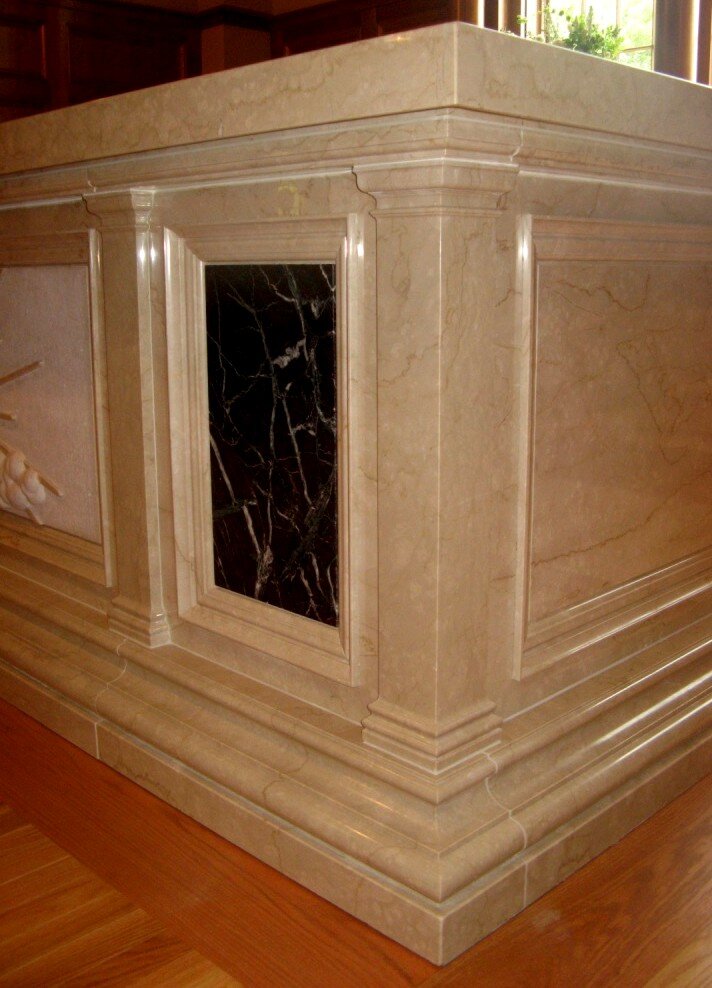 11_StBernadette_Detail of new marble altar.jpg