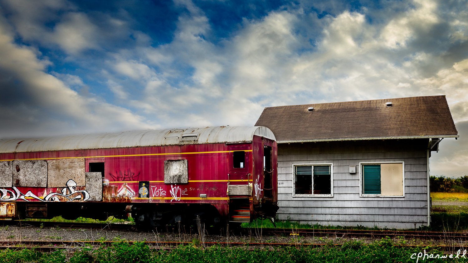 Railroad Car in Gardiner, Oregon1-W.jpg