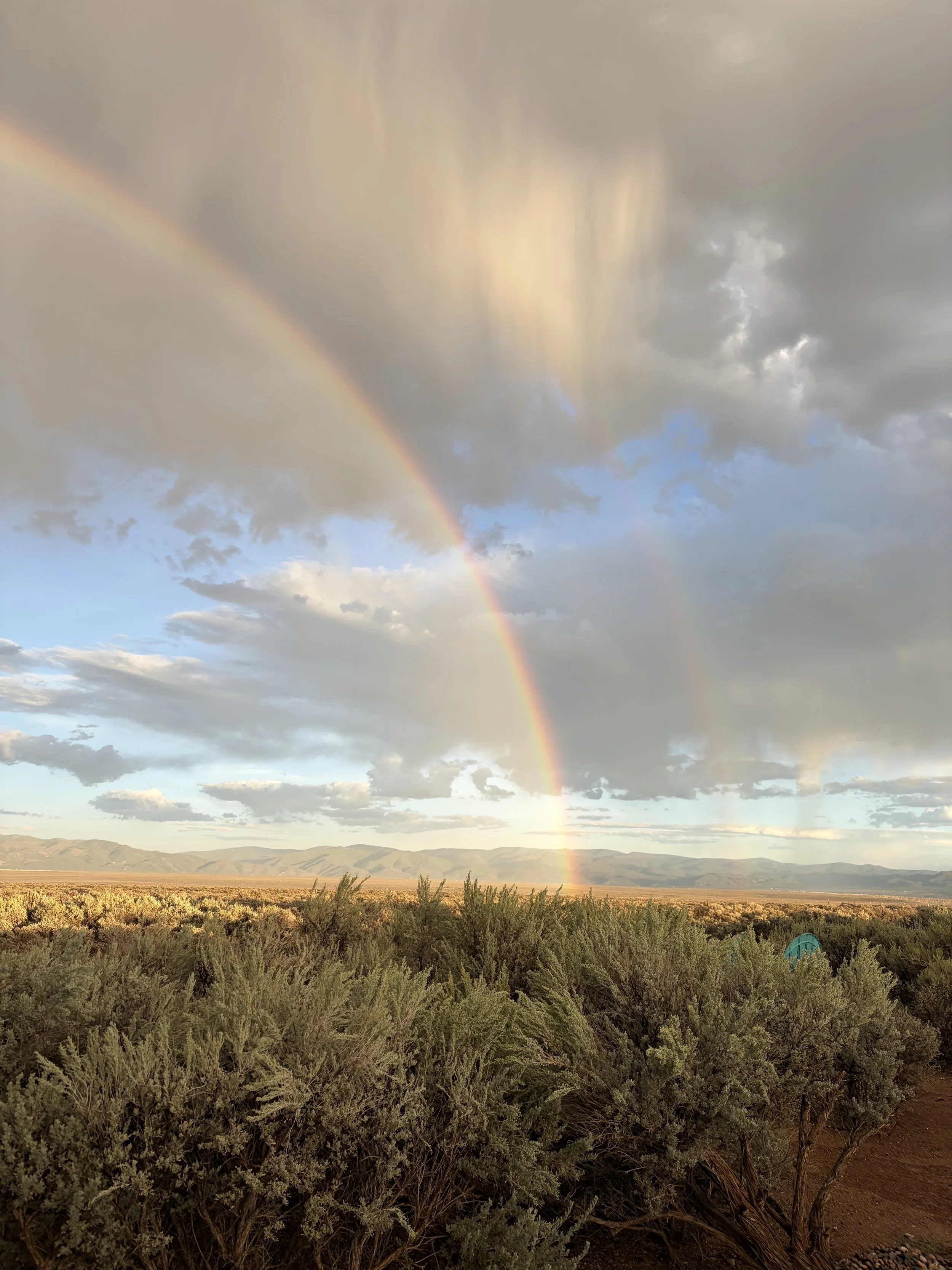 Rainbow over the mountains