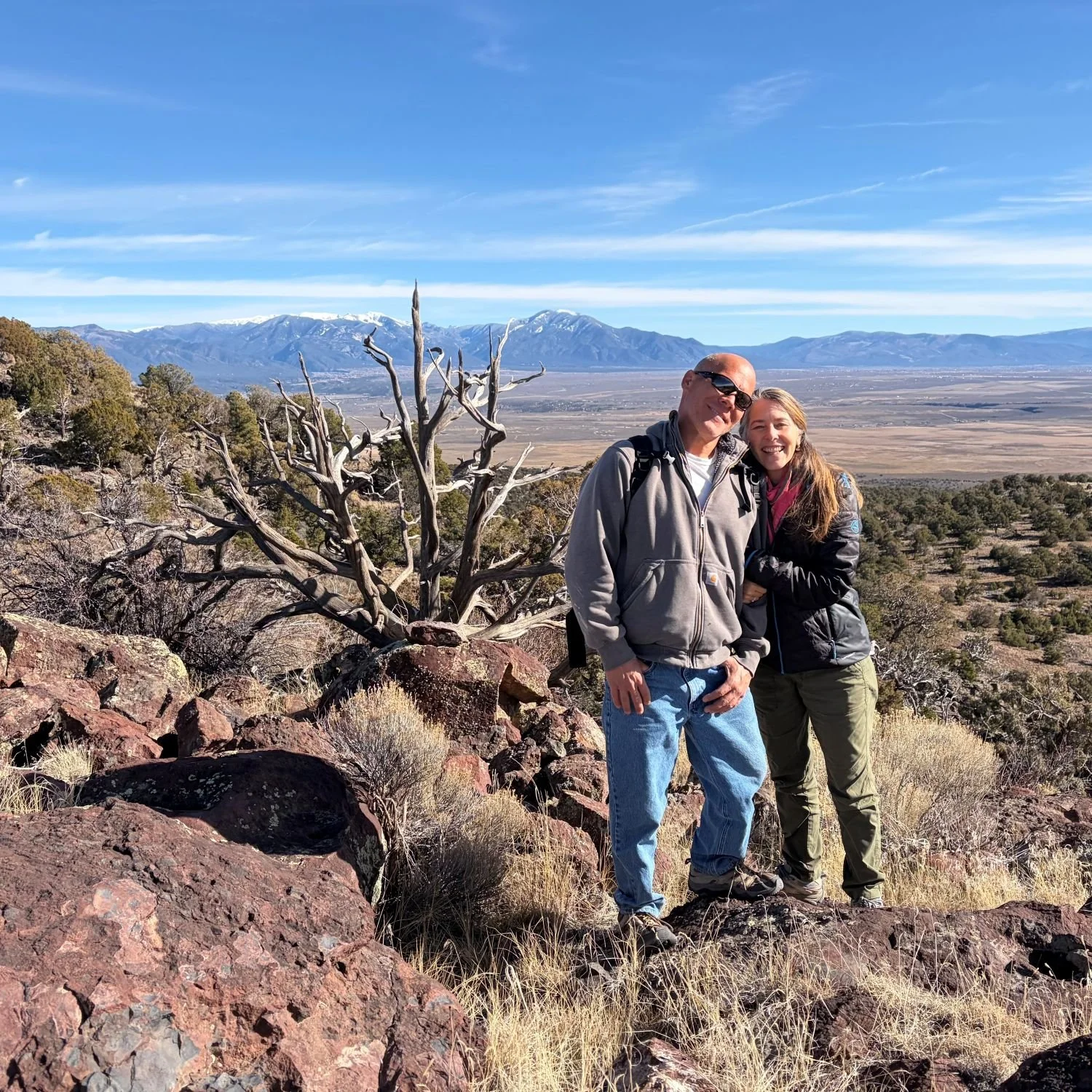 Julie & Russ overlooking Rocky Mountains