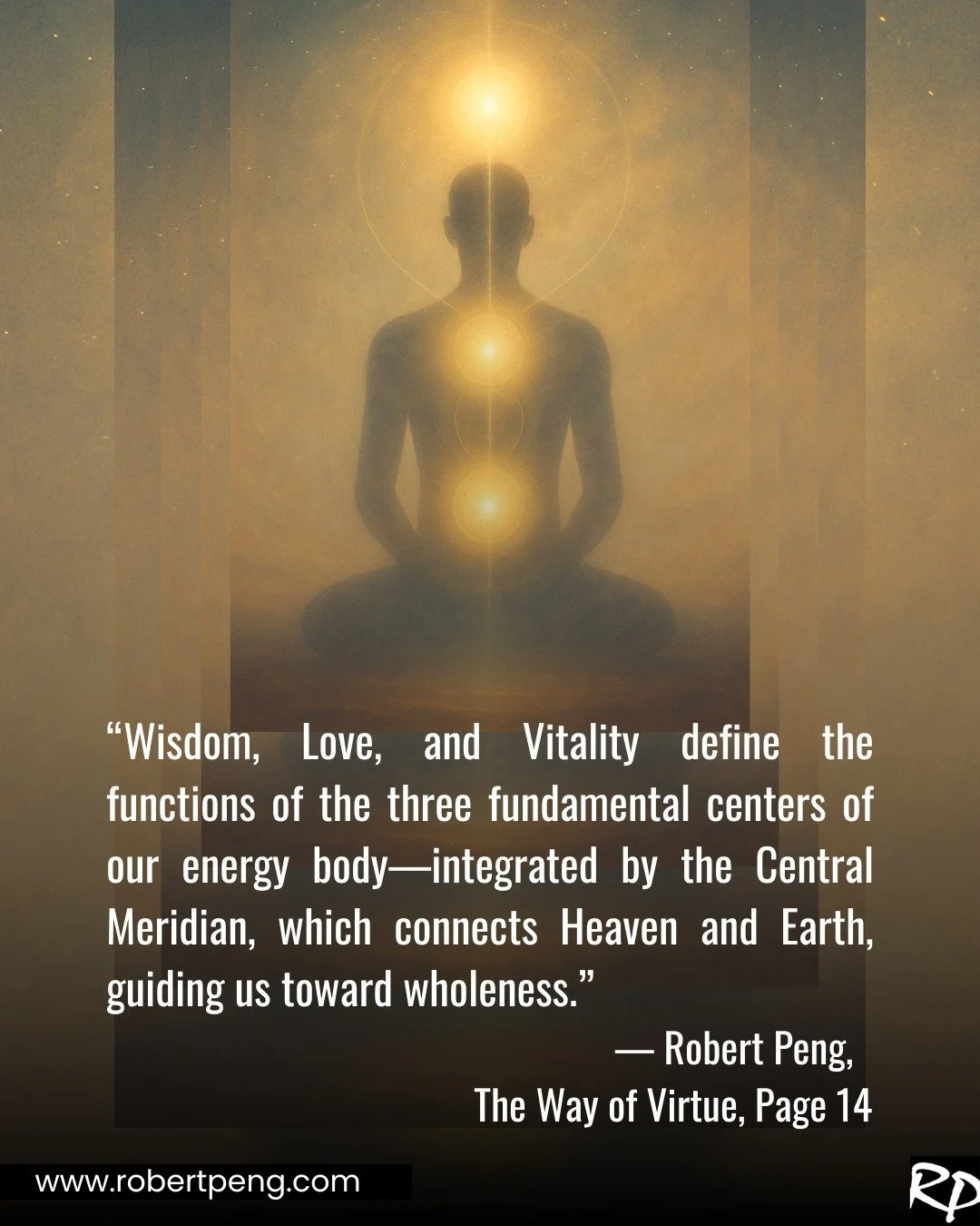 In Qigong, we cultivate more than movement&mdash;we awaken the deeper essence of who we are.

🧠 Wisdom flows from the clarity of the upper dantian.
❤️ Love radiates from the compassion of the middle dantian.
🔥 Vitality rises from the strength of th