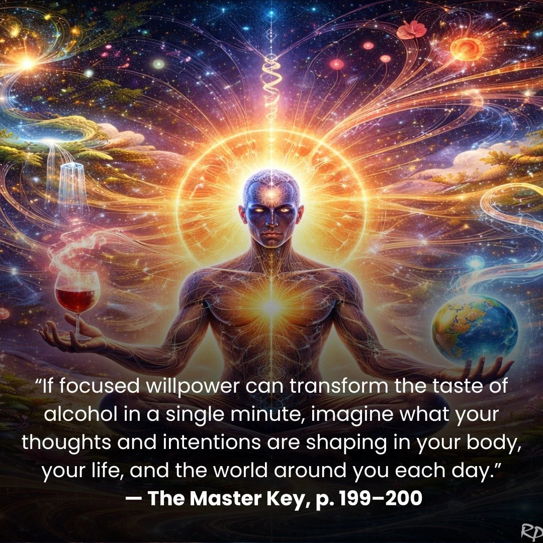 What if a single minute of focused willpower could change more than just a taste? ✨

This teaching reminds us that intention is not abstract&mdash;it is creative force. If the mind can alter the sensation of alcohol in the body almost instantly, imag