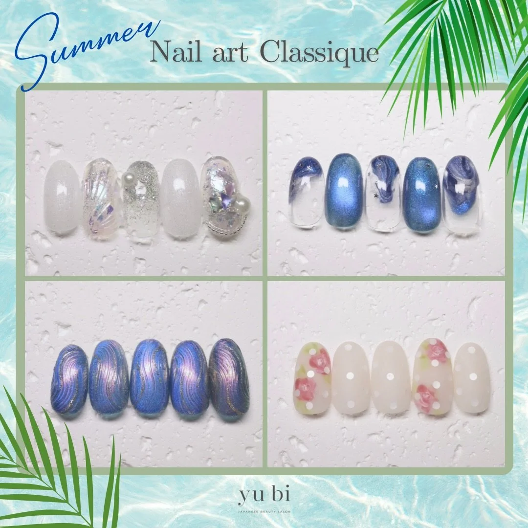 💙Summer collection💙2026 &eacute;t&eacute; 🌻☀️
✨ Nail art Classique du mois de Juin✨

La mer, le ciel, l'infini &mdash; en bleu💙🤍🩵
Aurora, vagues m&eacute;talliques, nacre iris&eacute;e &mdash;
une collection qui change avec la lumi&egrave;re🌊
