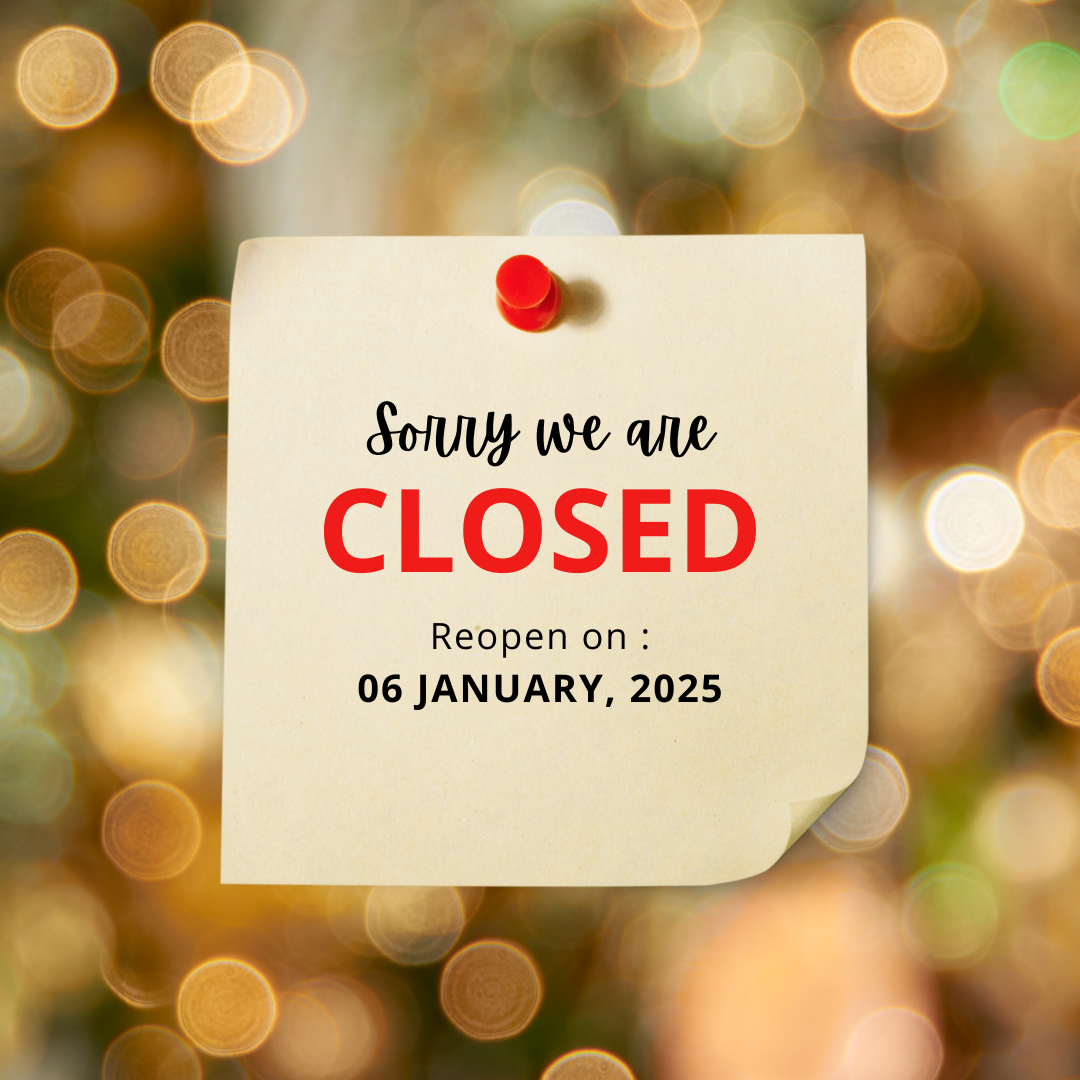 Closed for the Holidays