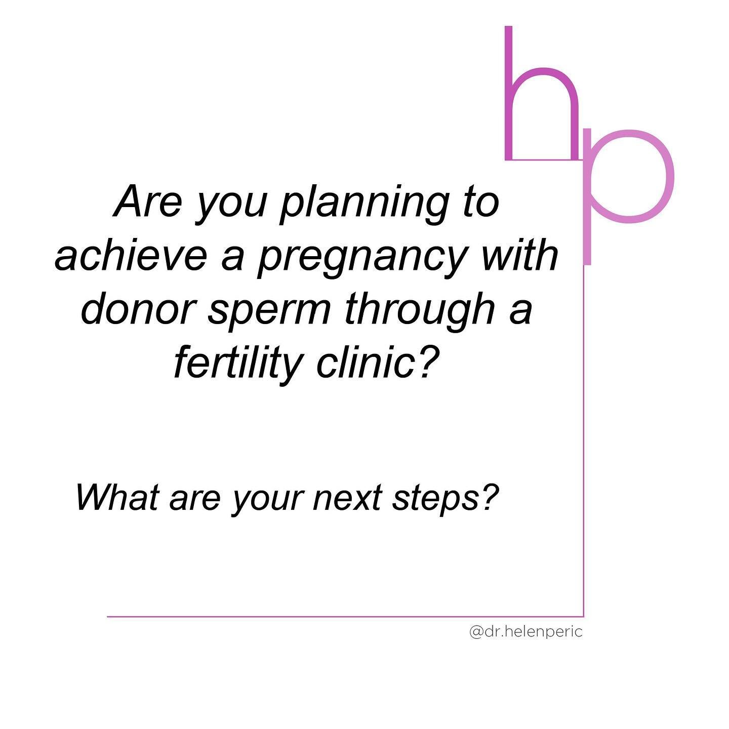 Researching your options for achieving a pregnancy with donor sperm can be daunting. 

This is a brief summary of what is required before you can start treatment.

Greater detail will be discussed at consuIt.

#donorsperm #fertilitydoctor  #fertility