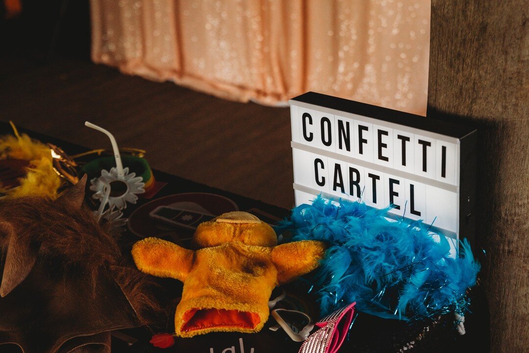 PhotoBooth! 
Been thinking about having a photobooth? 
Wonder what it's like to experience such greatness? 
Trust me, the photobooth will be a highlight of your night, and something your guests rave about! 
Confetti Cartel is a luxe photobooth - not 