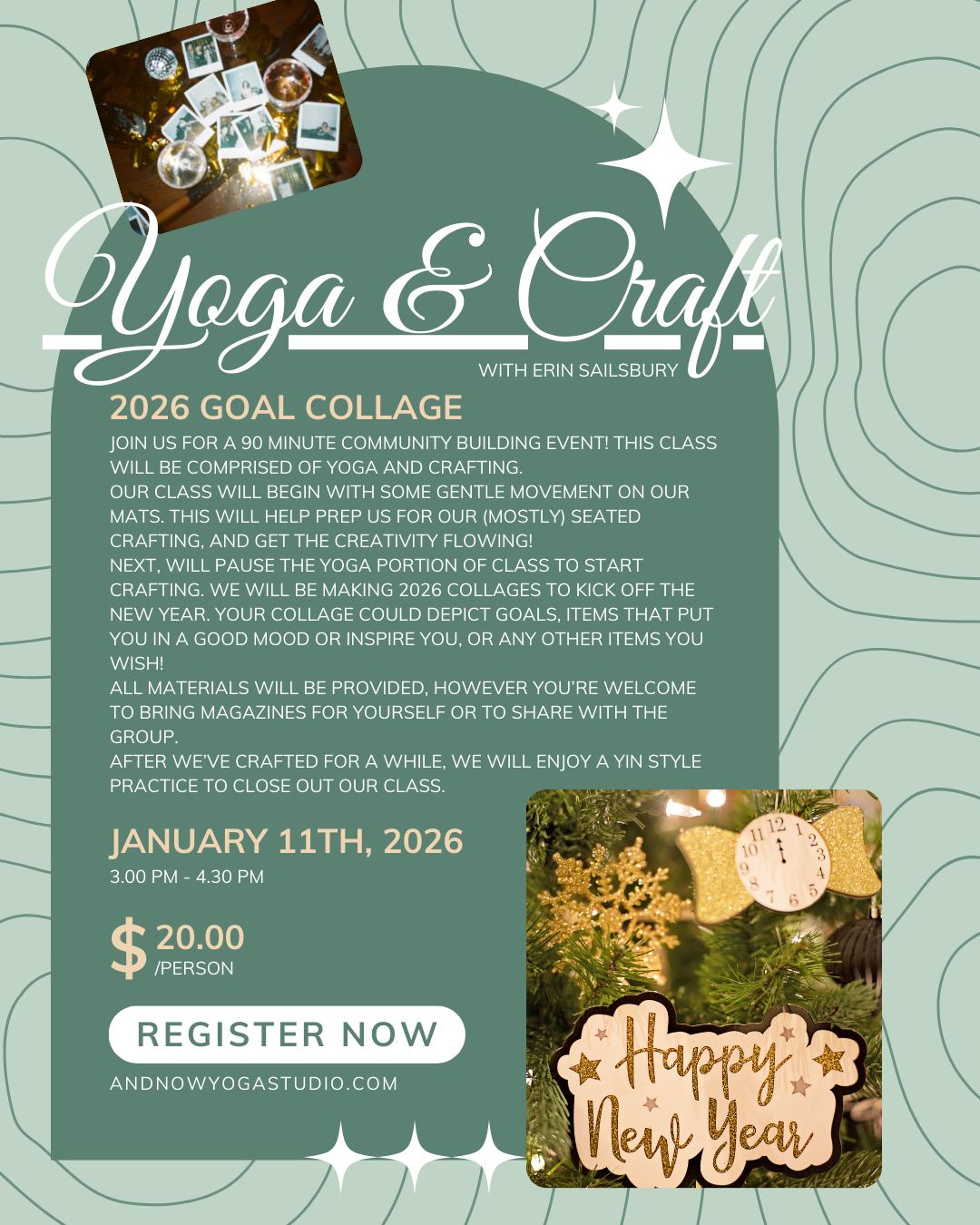 Yoga & Craft - 2026 Goal Collage