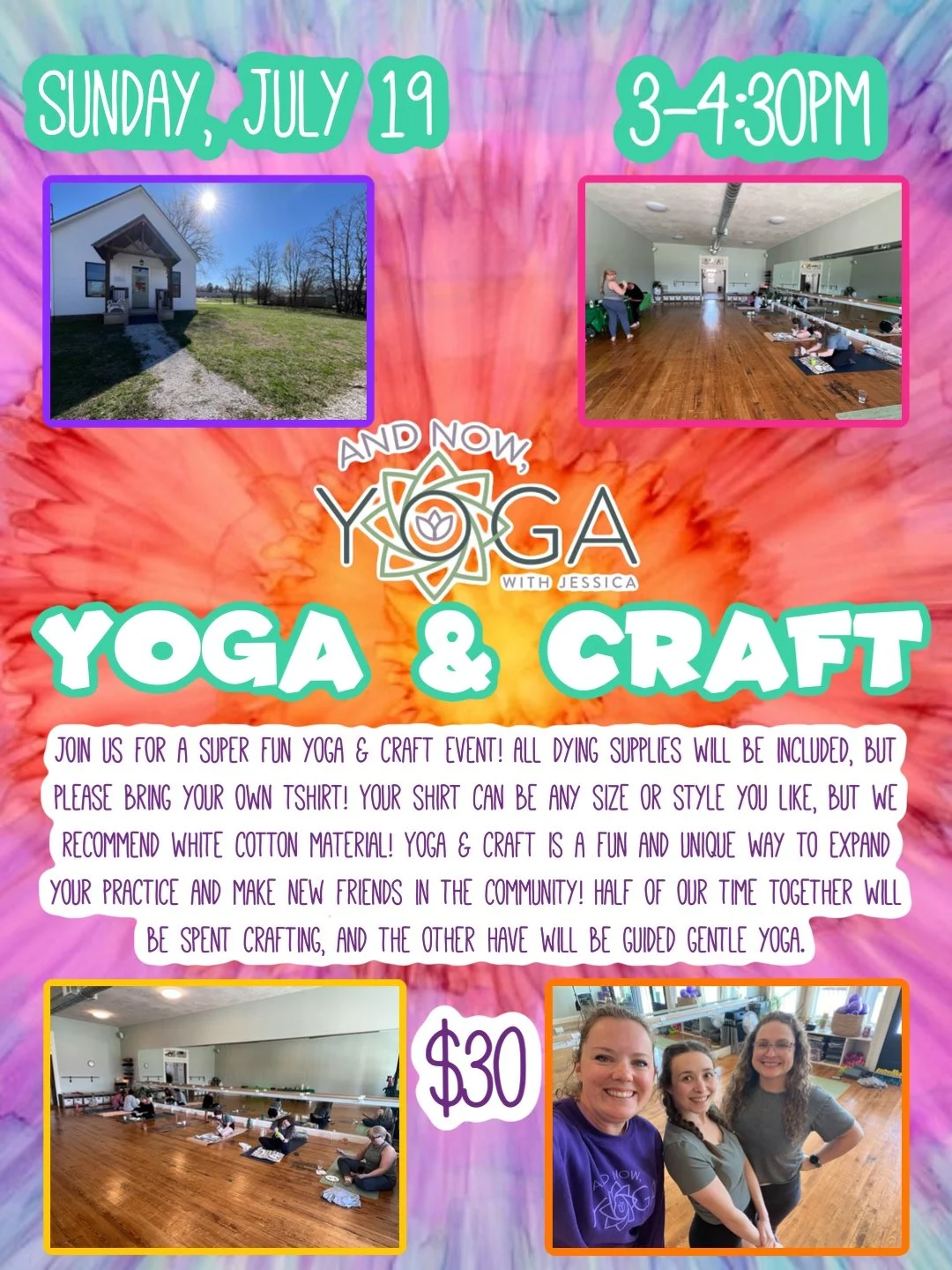 Yoga &amp; Craft - Tie Dye