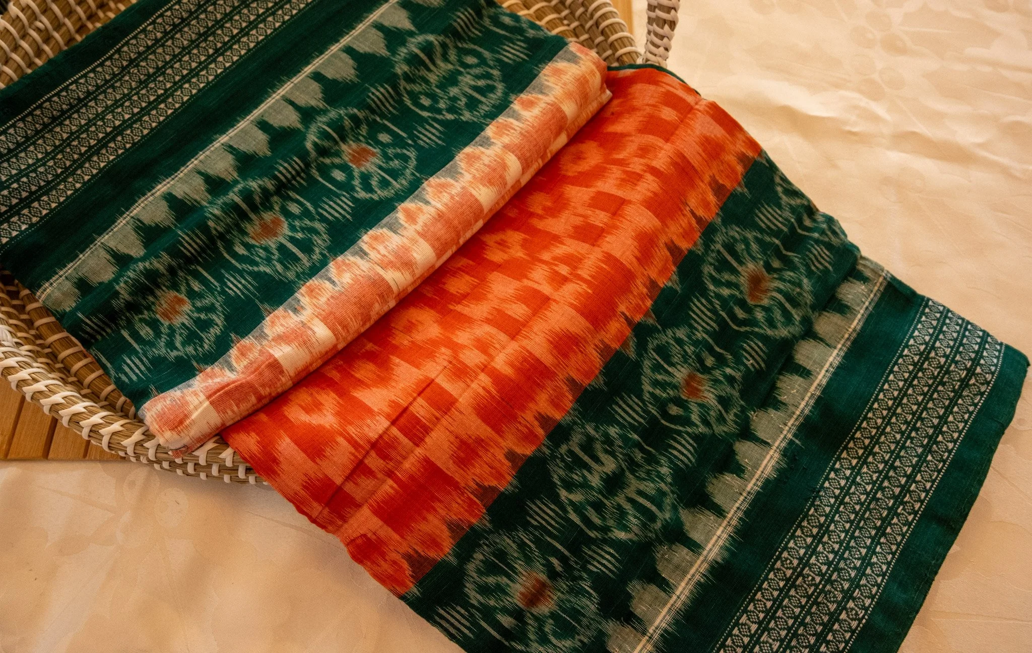 marigold-orange-with-green-border-sambalpuri-weave-4.jpg