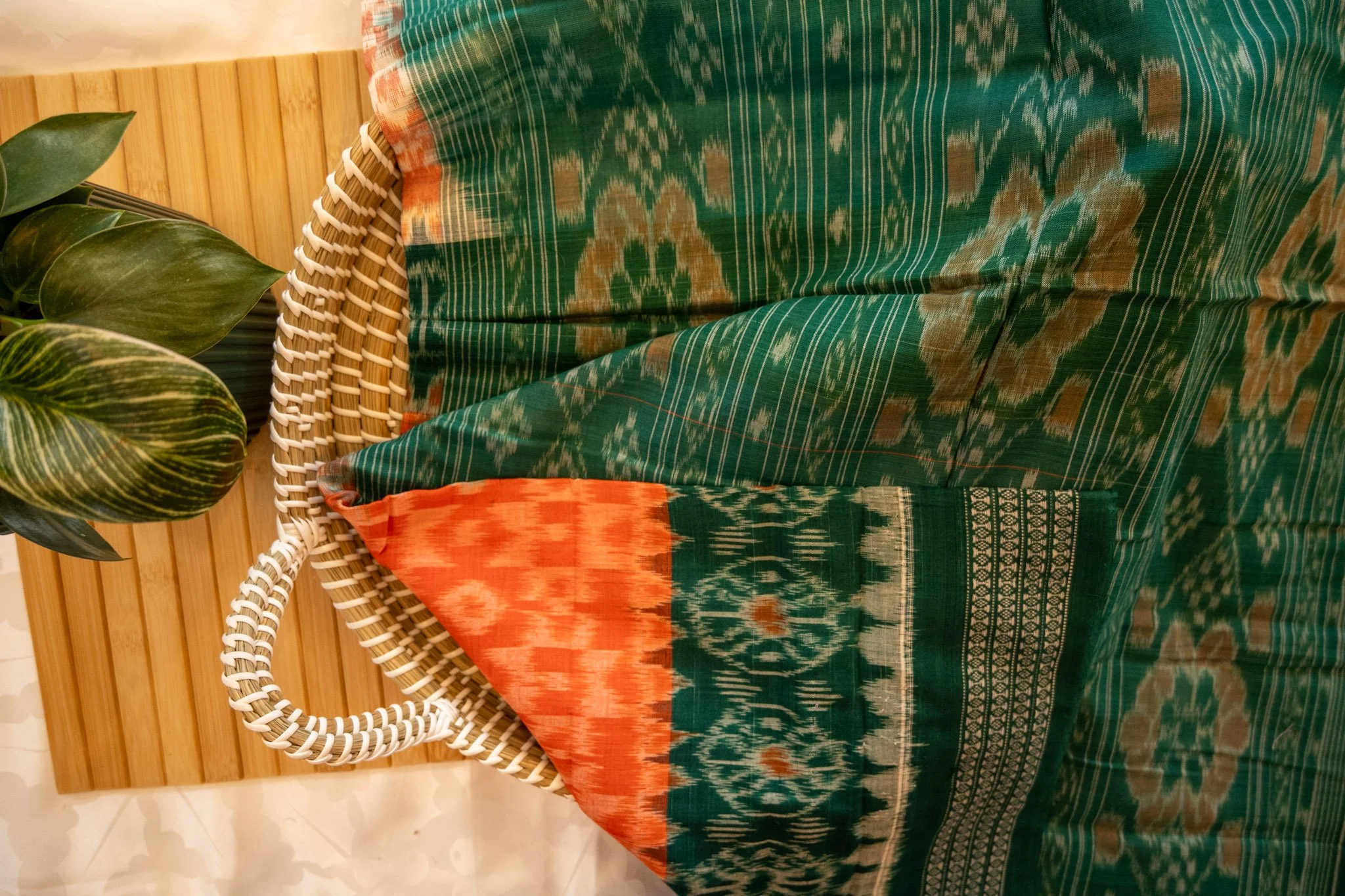 marigold-orange-with-green-border-sambalpuri-weave-6.jpg
