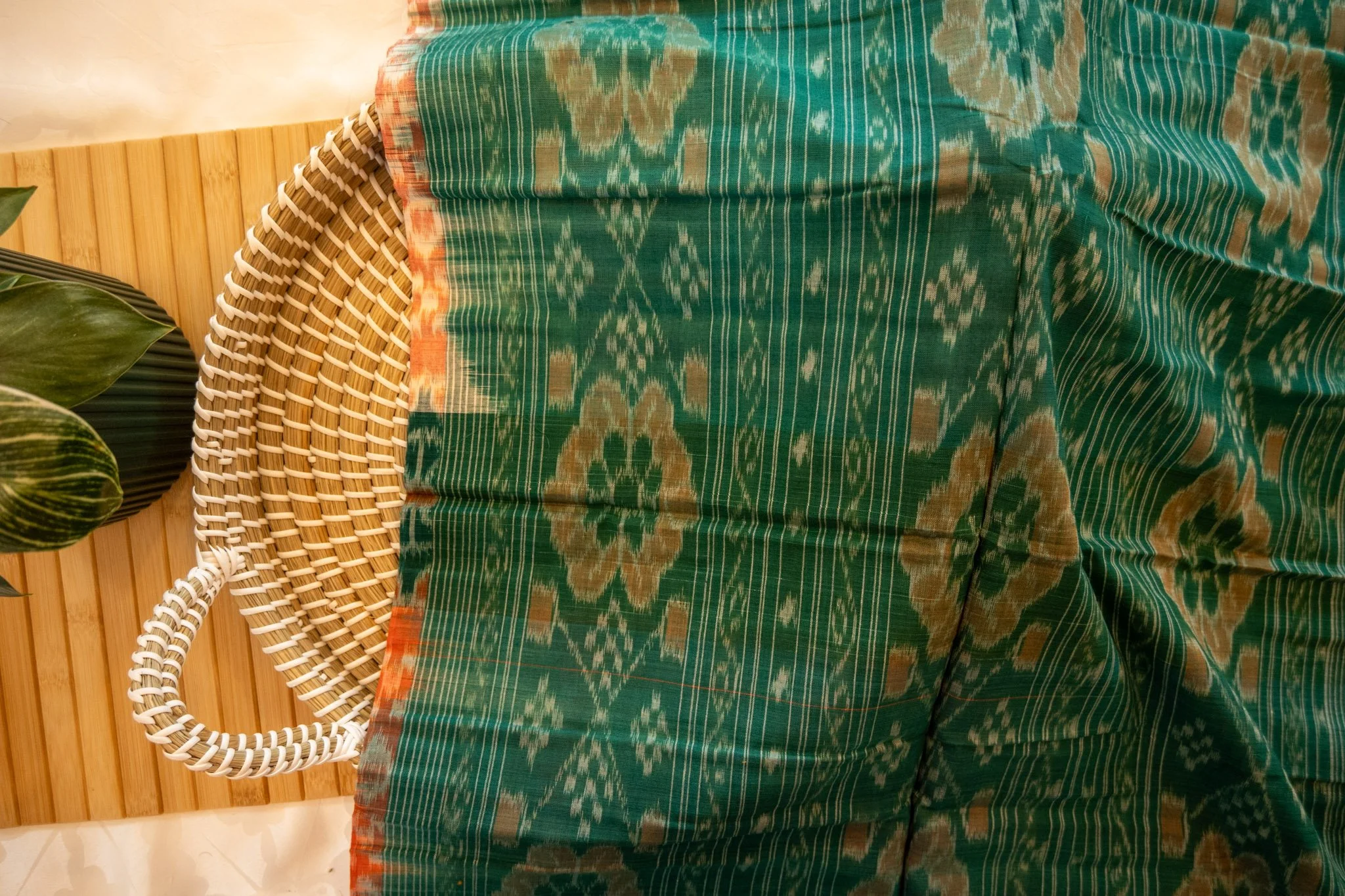marigold-orange-with-green-border-sambalpuri-weave-5.jpg
