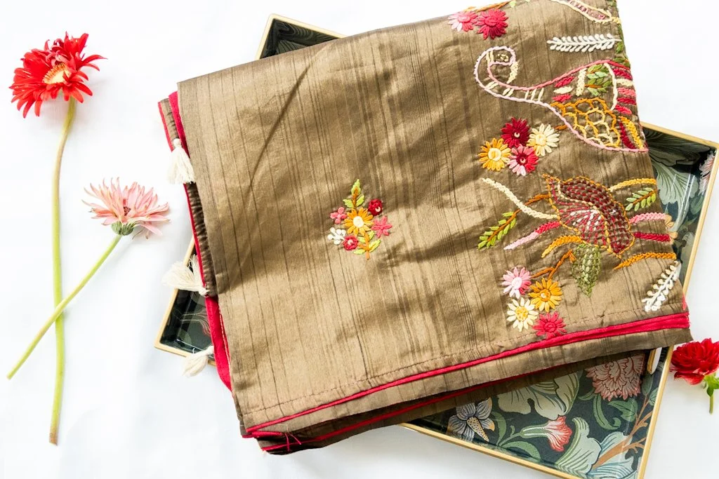 Roman Coffee with hand embroidered work