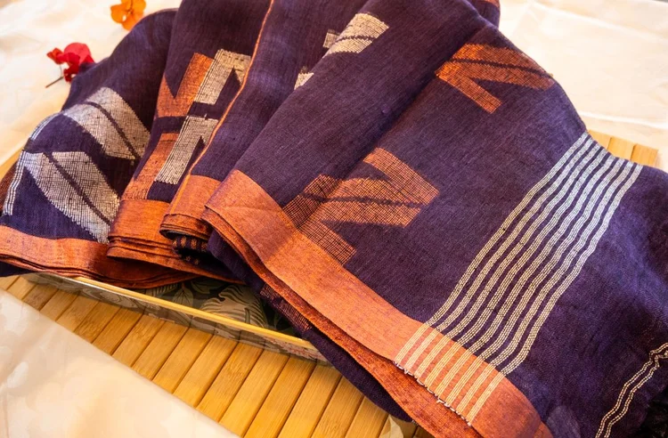 Linen sarees