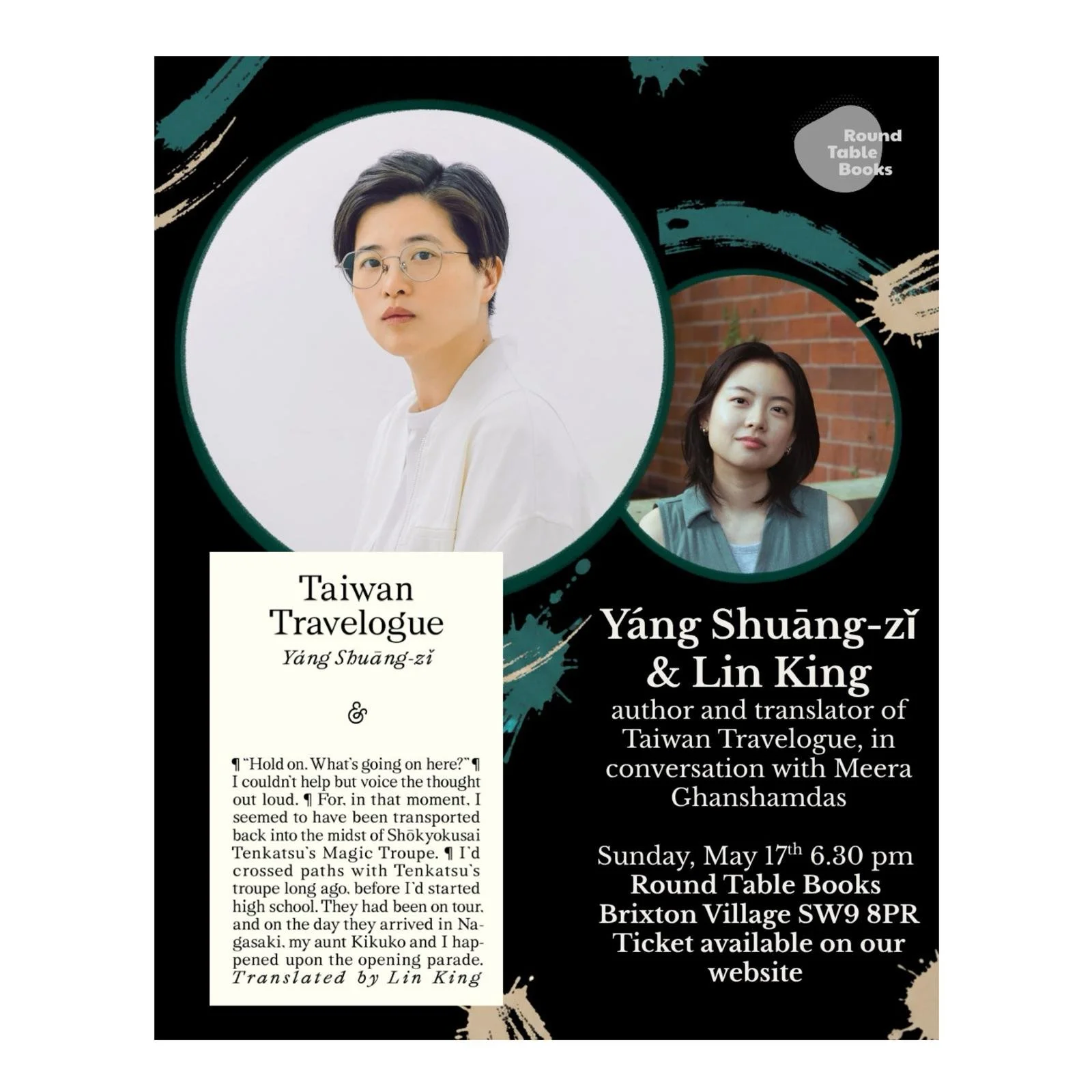 Book + Ticket - TAIWAN TRAVELOGUE in conversation with Yáng Shuāng-zǐ & Lin King