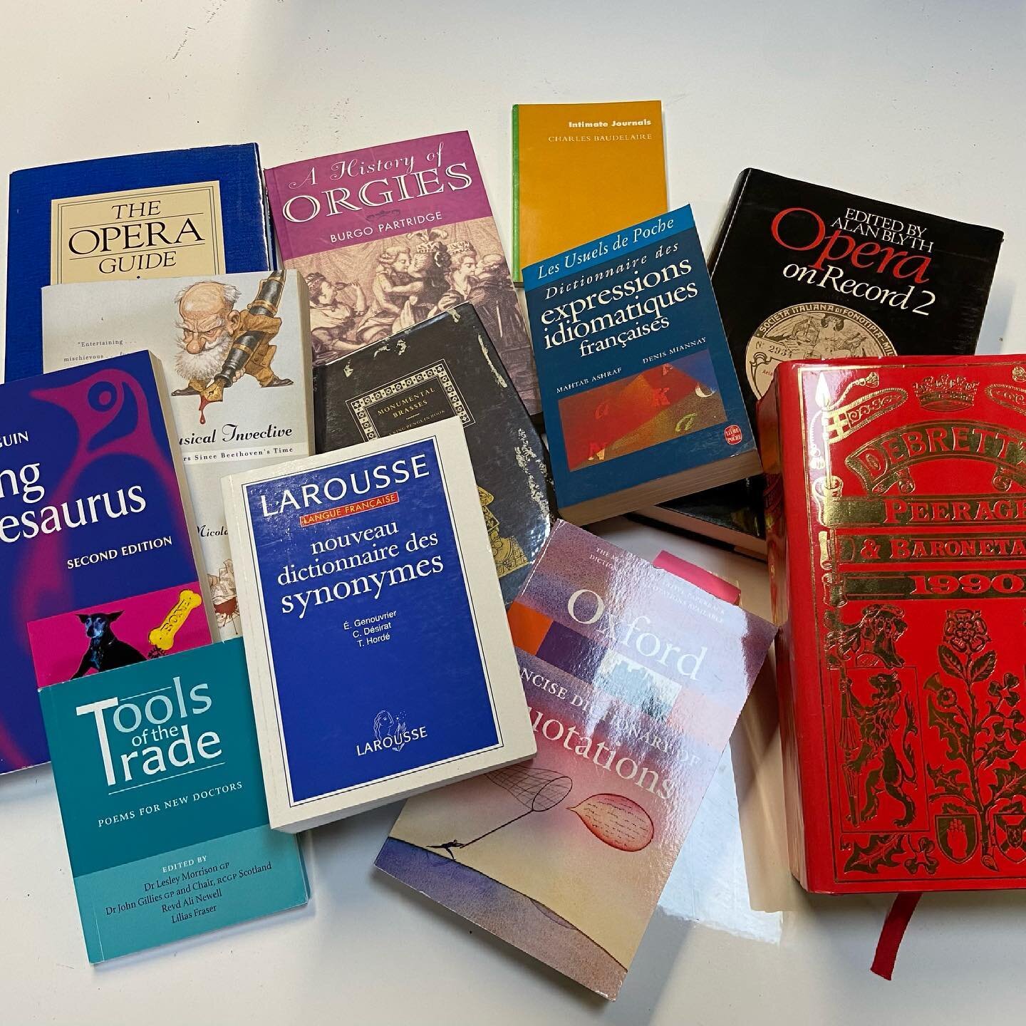 It&rsquo;s not just fiction. Here are some reference books bound for our branches. Opera, orgies, aristocrats, slang and in French too&hellip; 

Born here, drawn here, read here

#takeabookleaveabook #littlefreelibrary #bornheredrawnherereadhere #boo